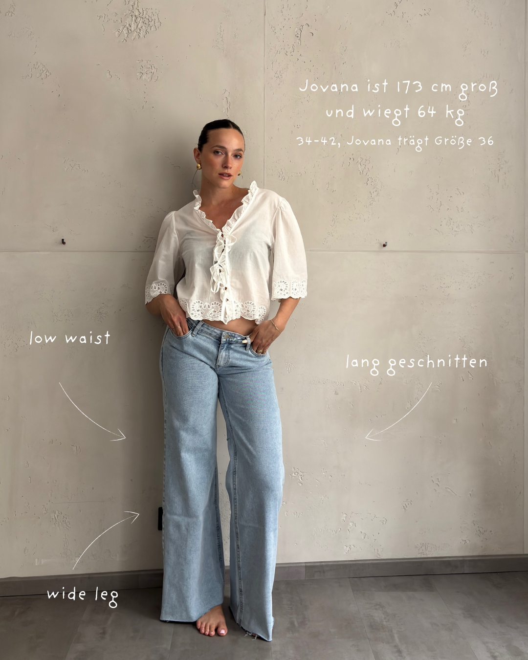 Low Waist Wide Leg Jeans