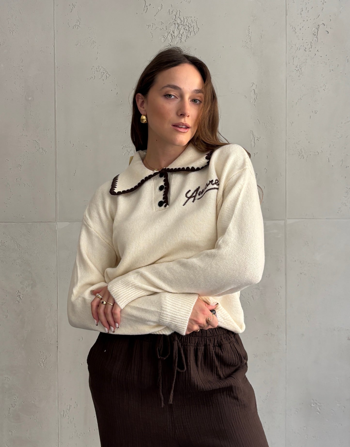 AMORE College-Polo Strick
