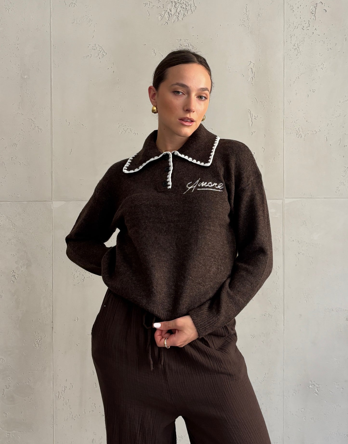 AMORE College-Polo Strick