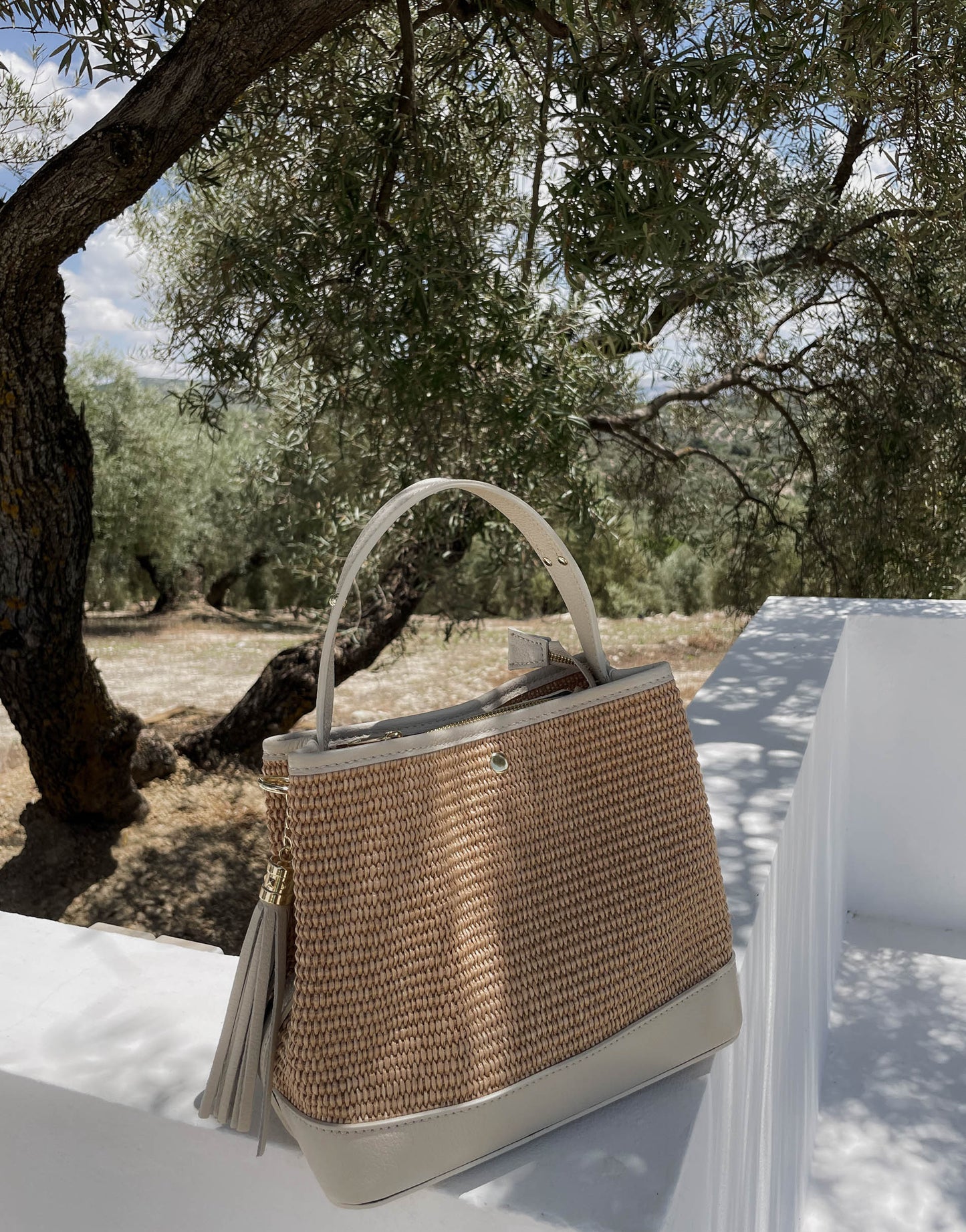 Boho Ledertasche