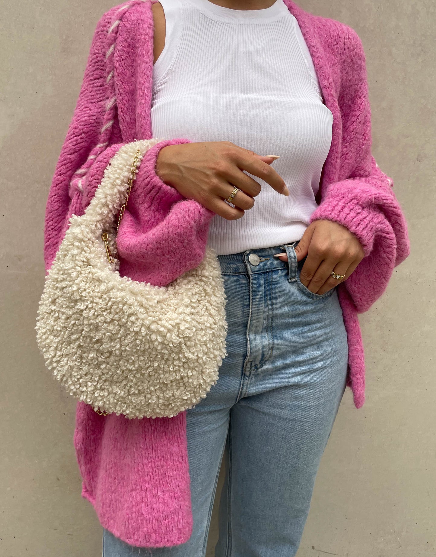 Boucle Tasche Beige