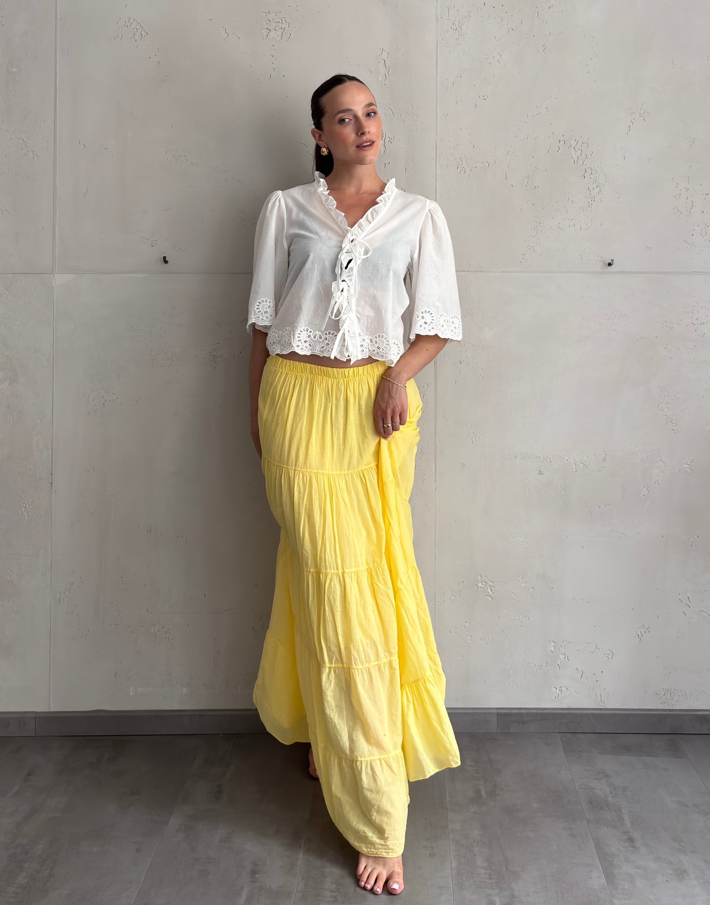Maxi Rock aus Baumwolle – Sommerliebling mit Stufendesign