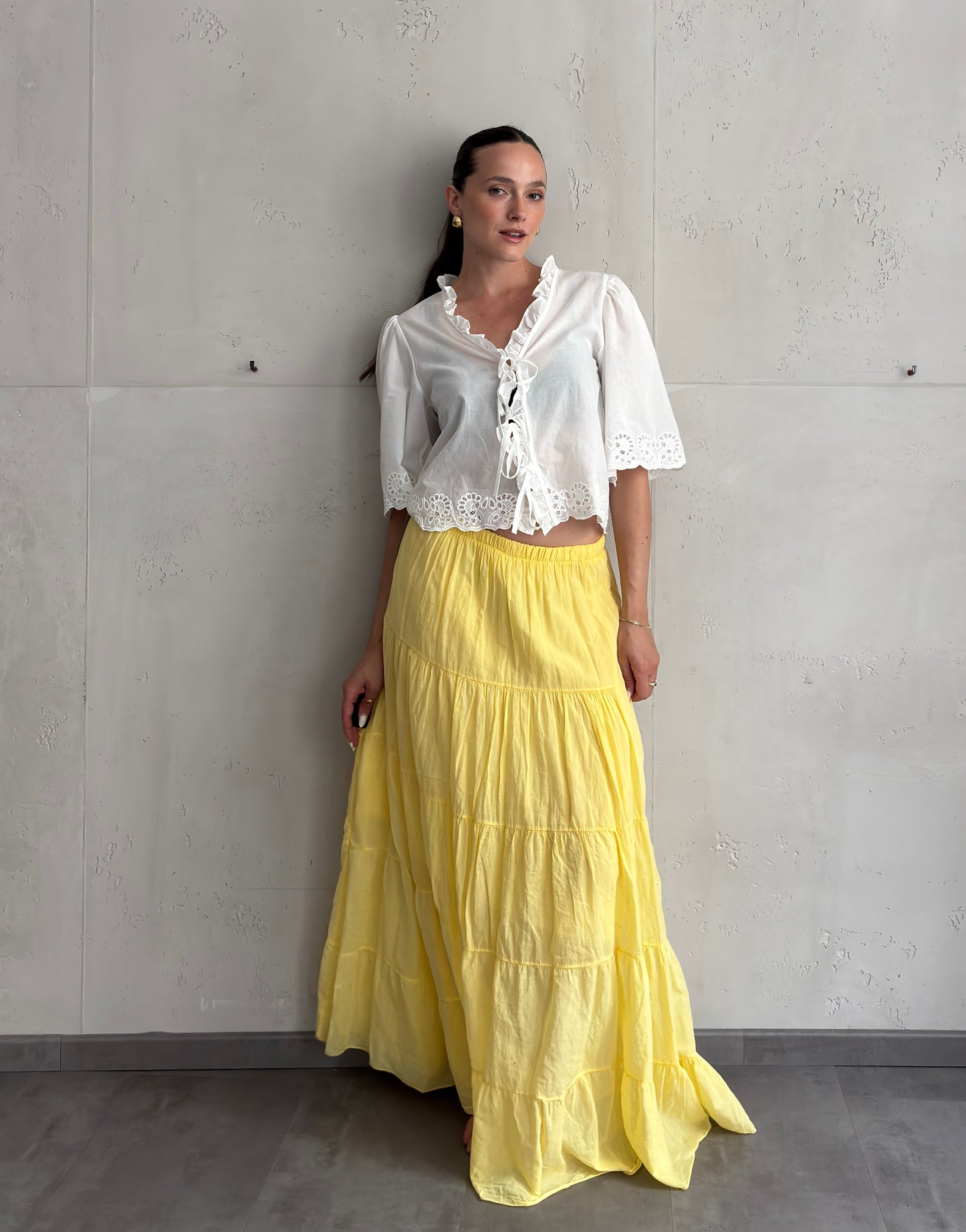Maxi Rock aus Baumwolle – Sommerliebling mit Stufendesign