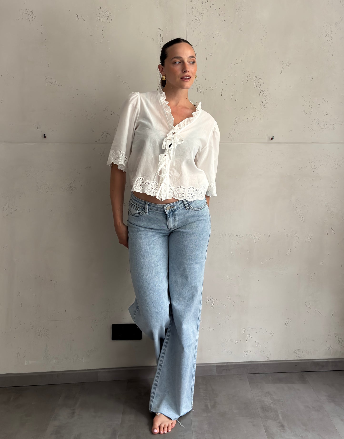 Low Waist Wide Leg Jeans