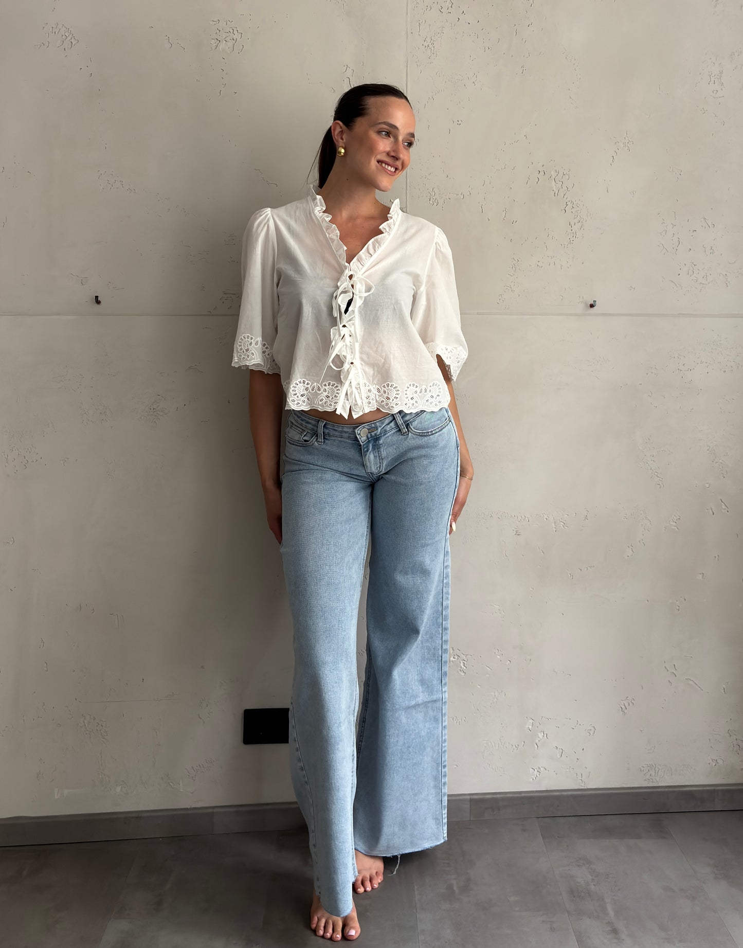Low Waist Wide Leg Jeans