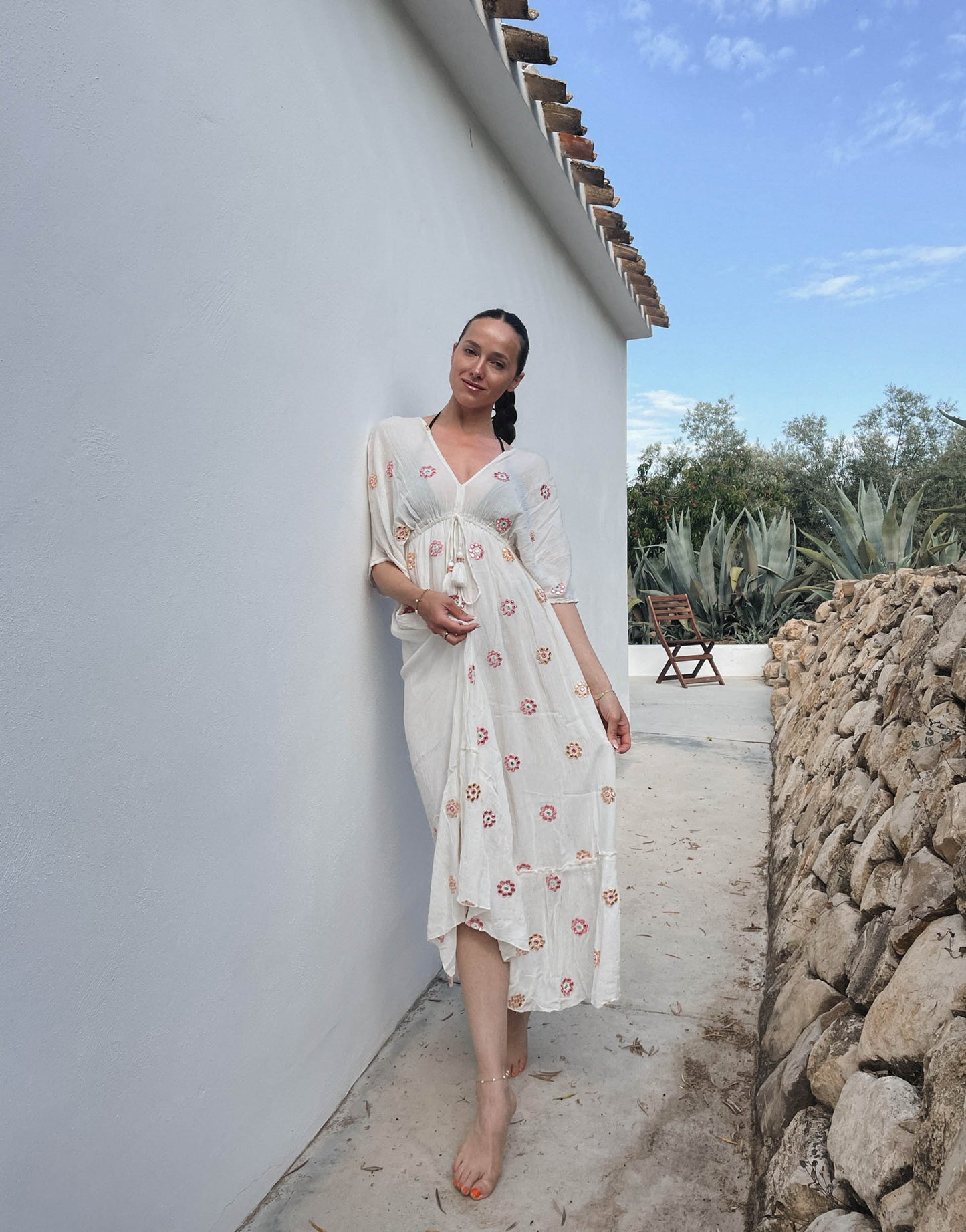 Bohemian Maxikleid mit Blumenprint