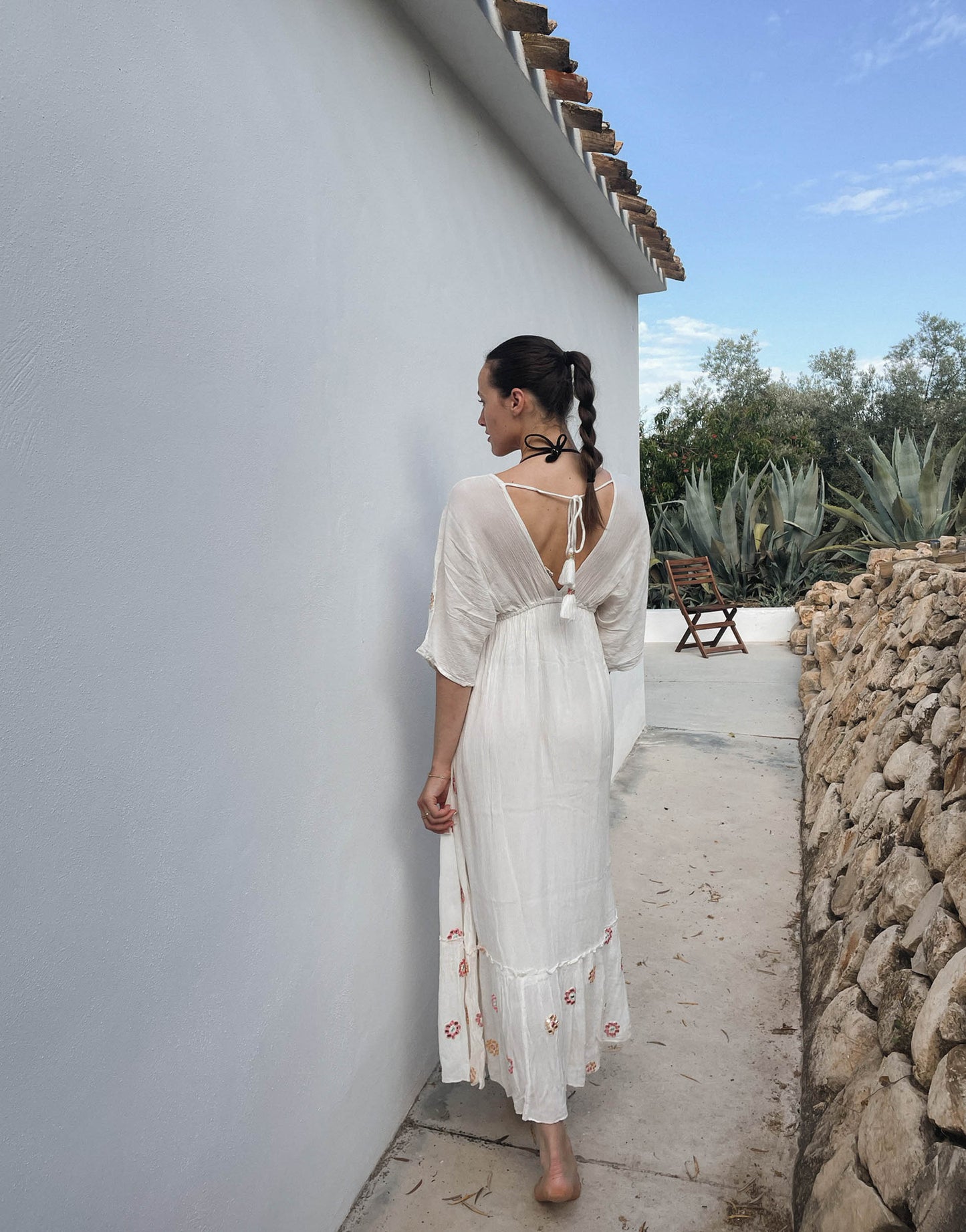 Bohemian Maxikleid mit Blumenprint