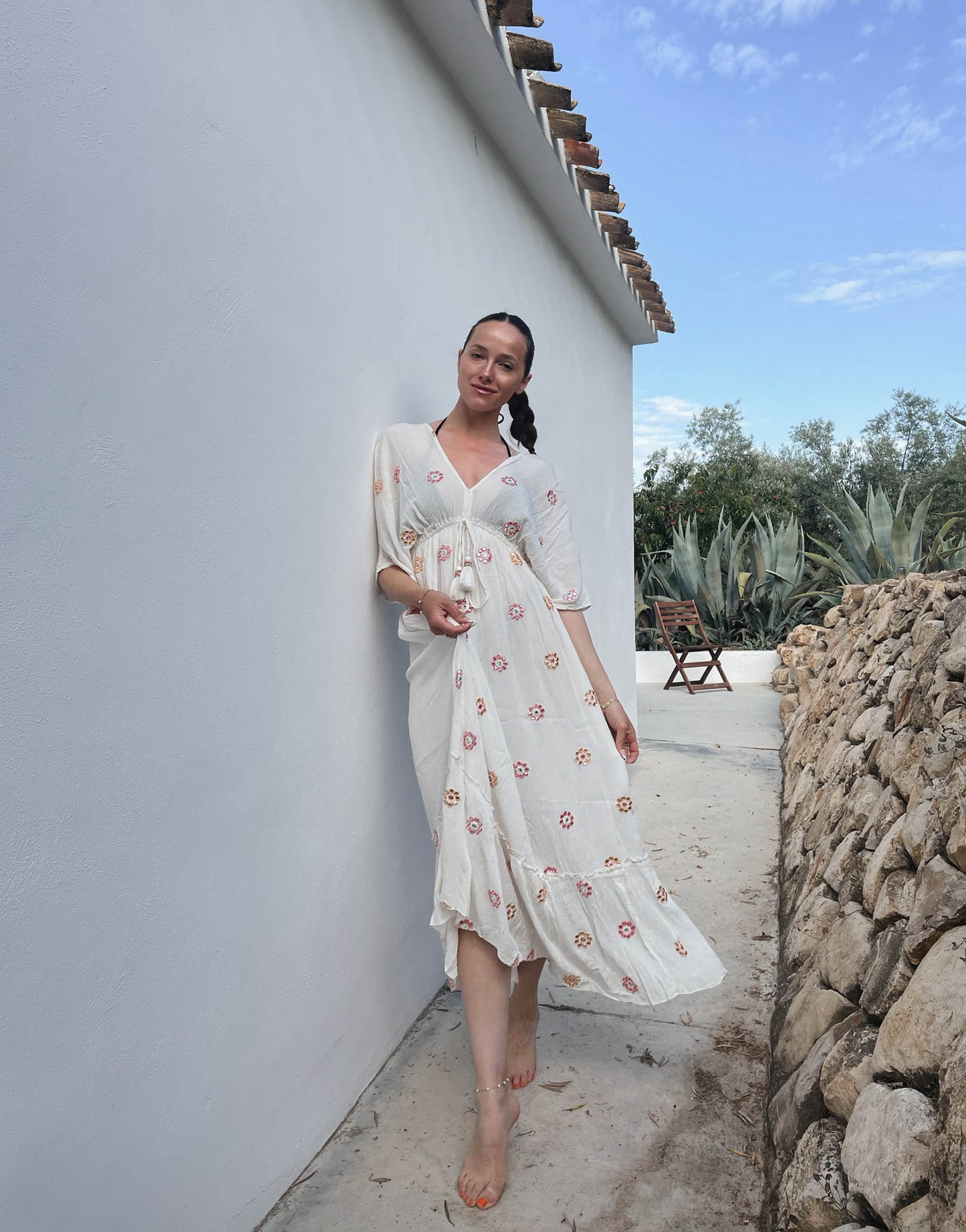 Bohemian Maxikleid mit Blumenprint