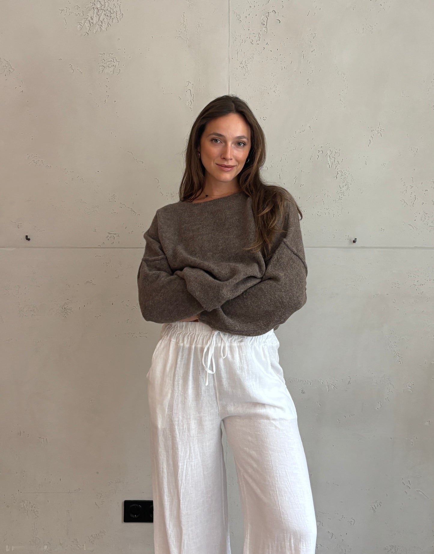 Weicher Switch Pullover mit dezenter Außennaht