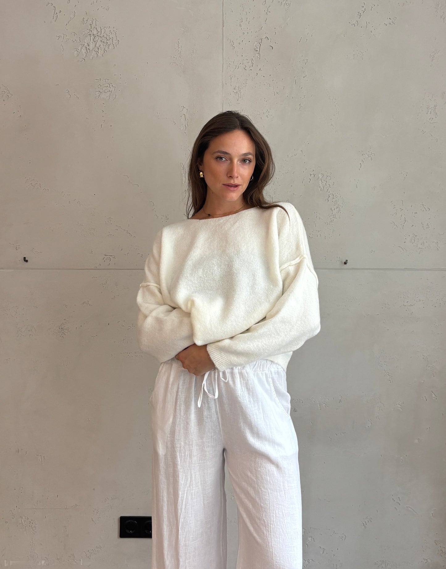 Weicher Switch Pullover mit dezenter Außennaht