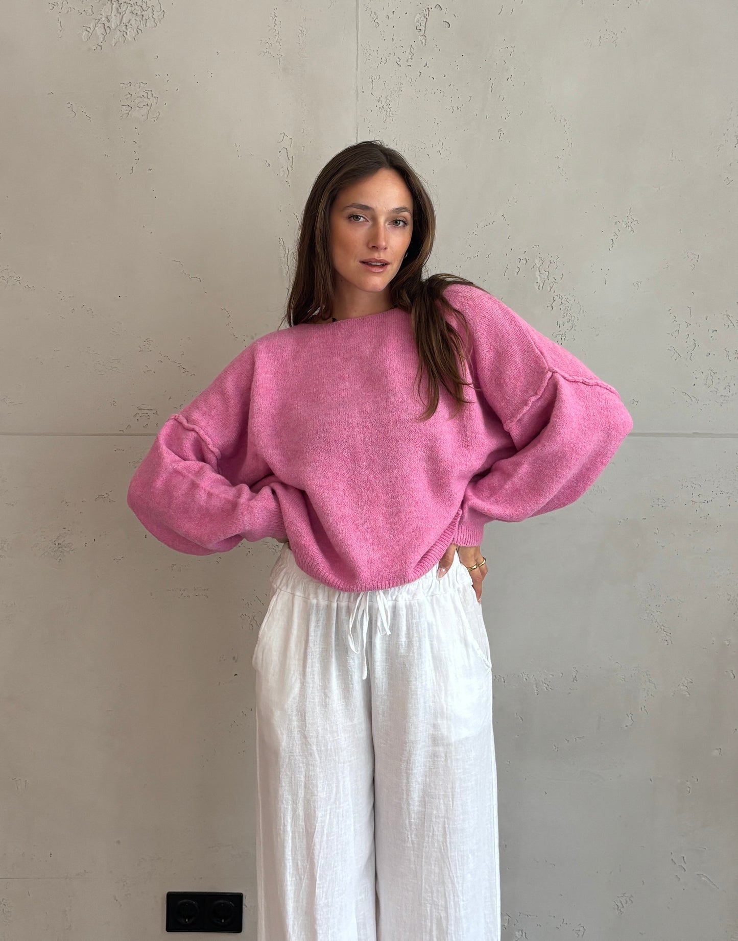 Weicher Switch Pullover mit dezenter Außennaht