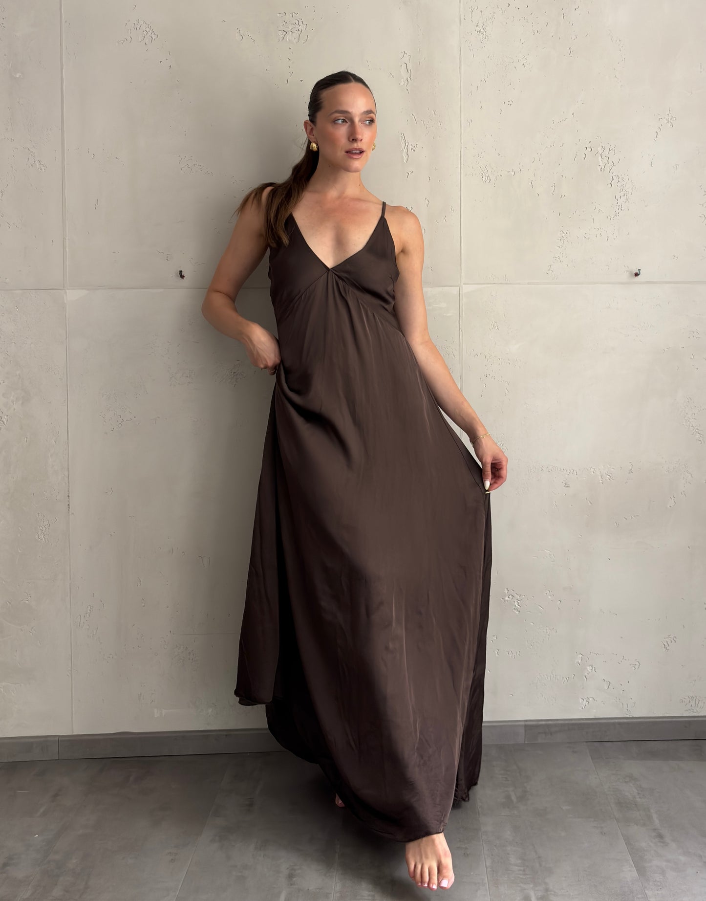 Maxi Viskose Kleid