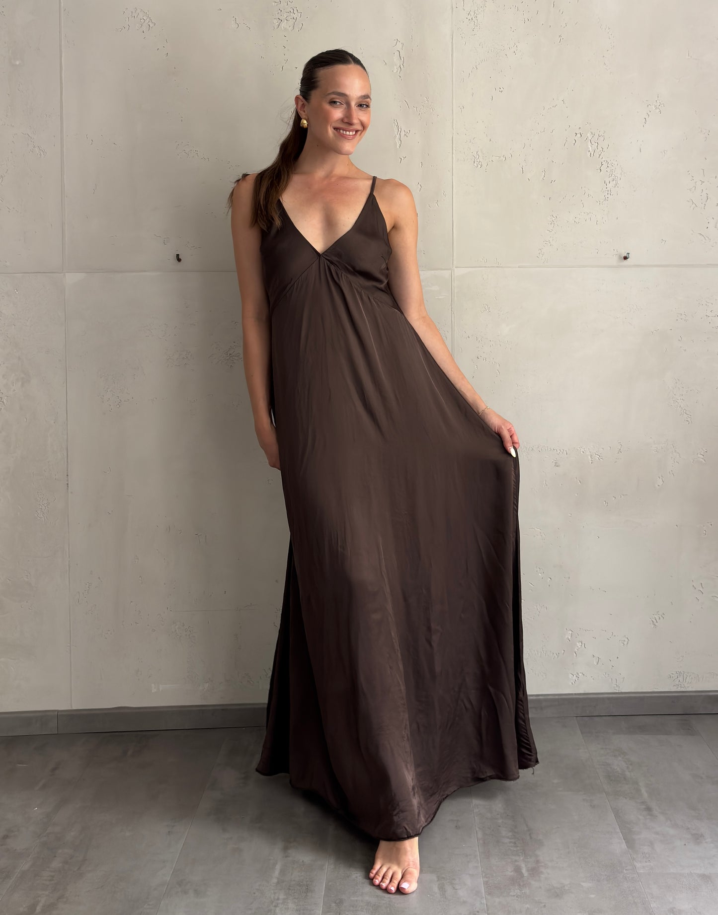 Maxi Viskose Kleid