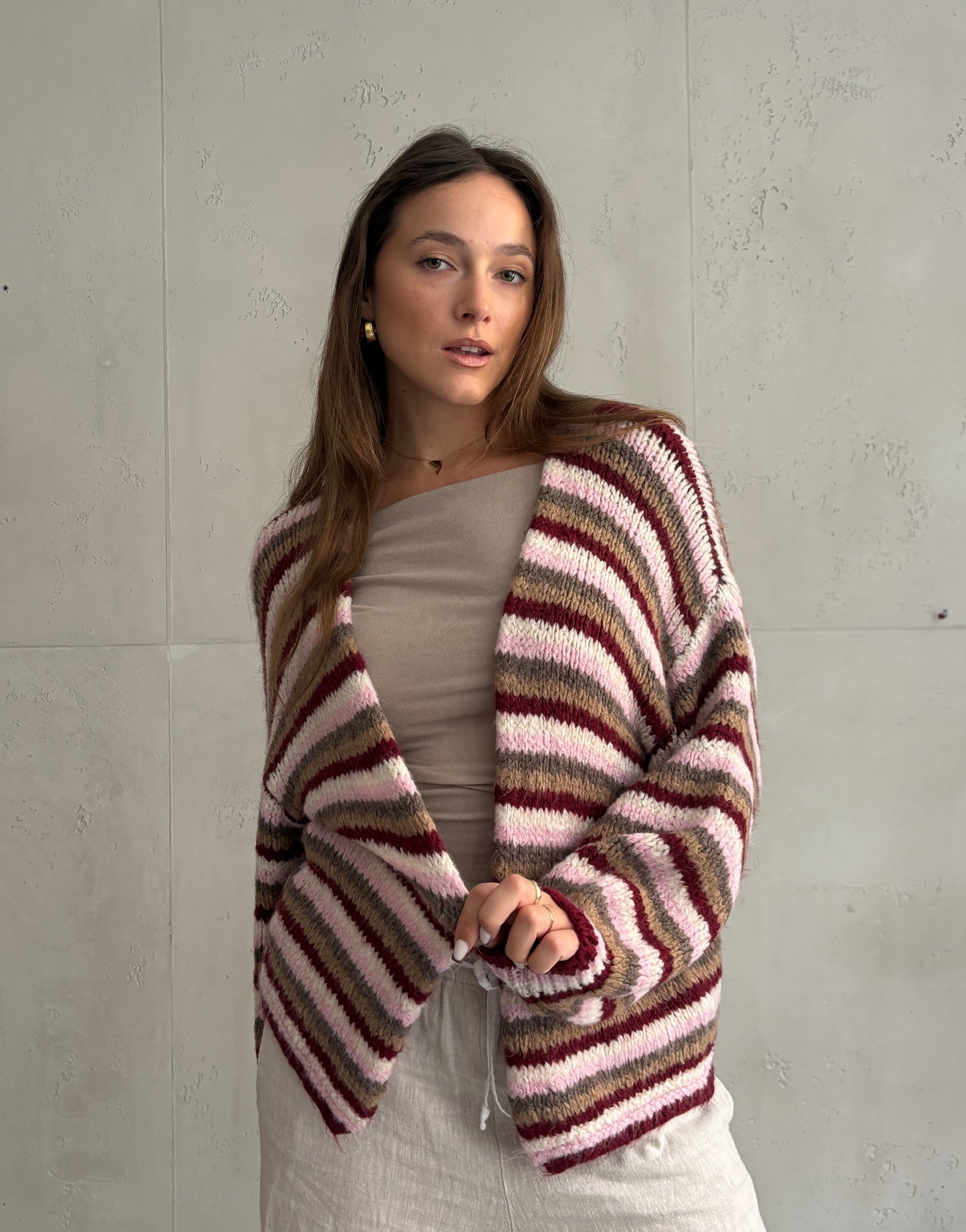 Colorful Stripe Cardigan