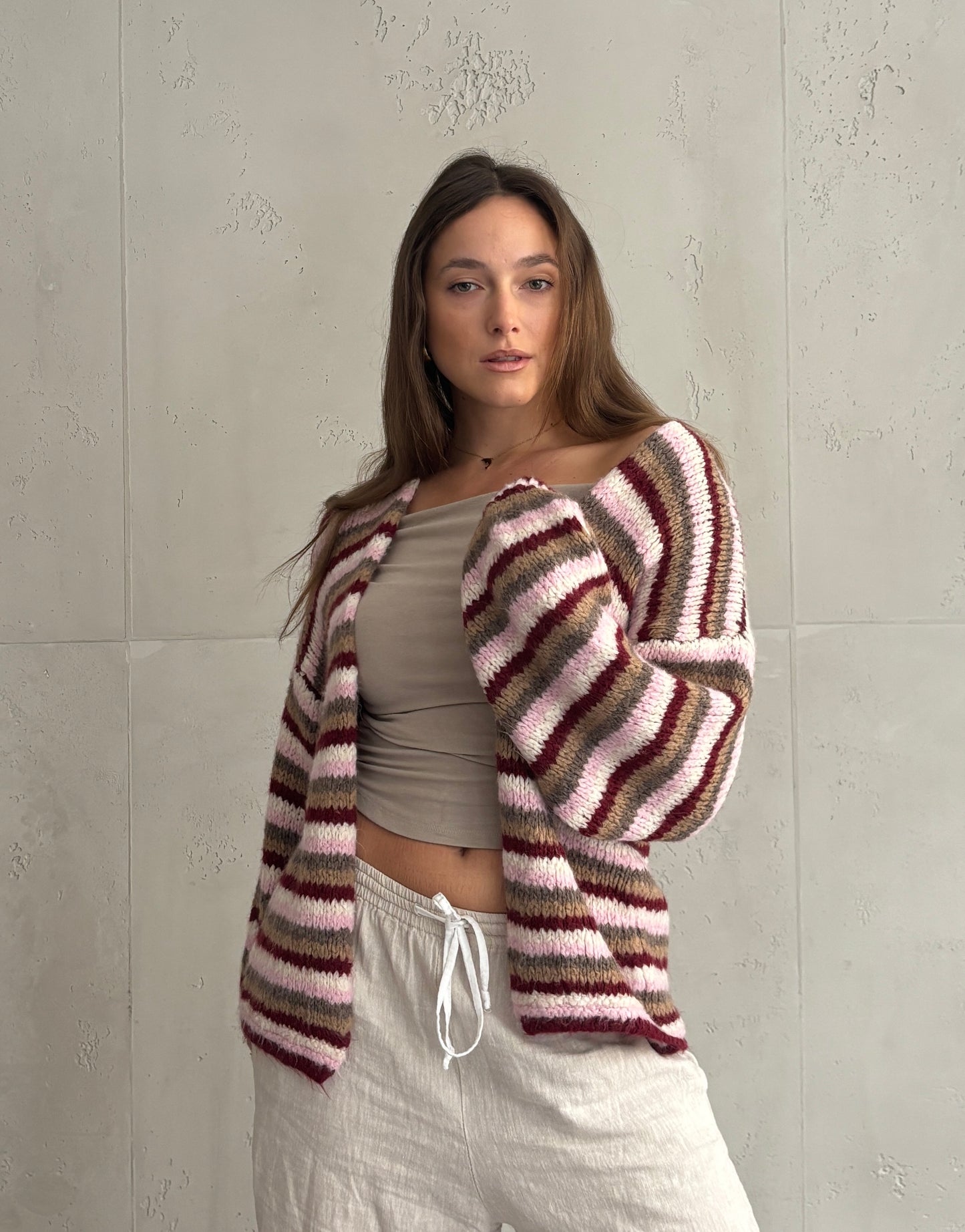 Colorful Stripe Cardigan