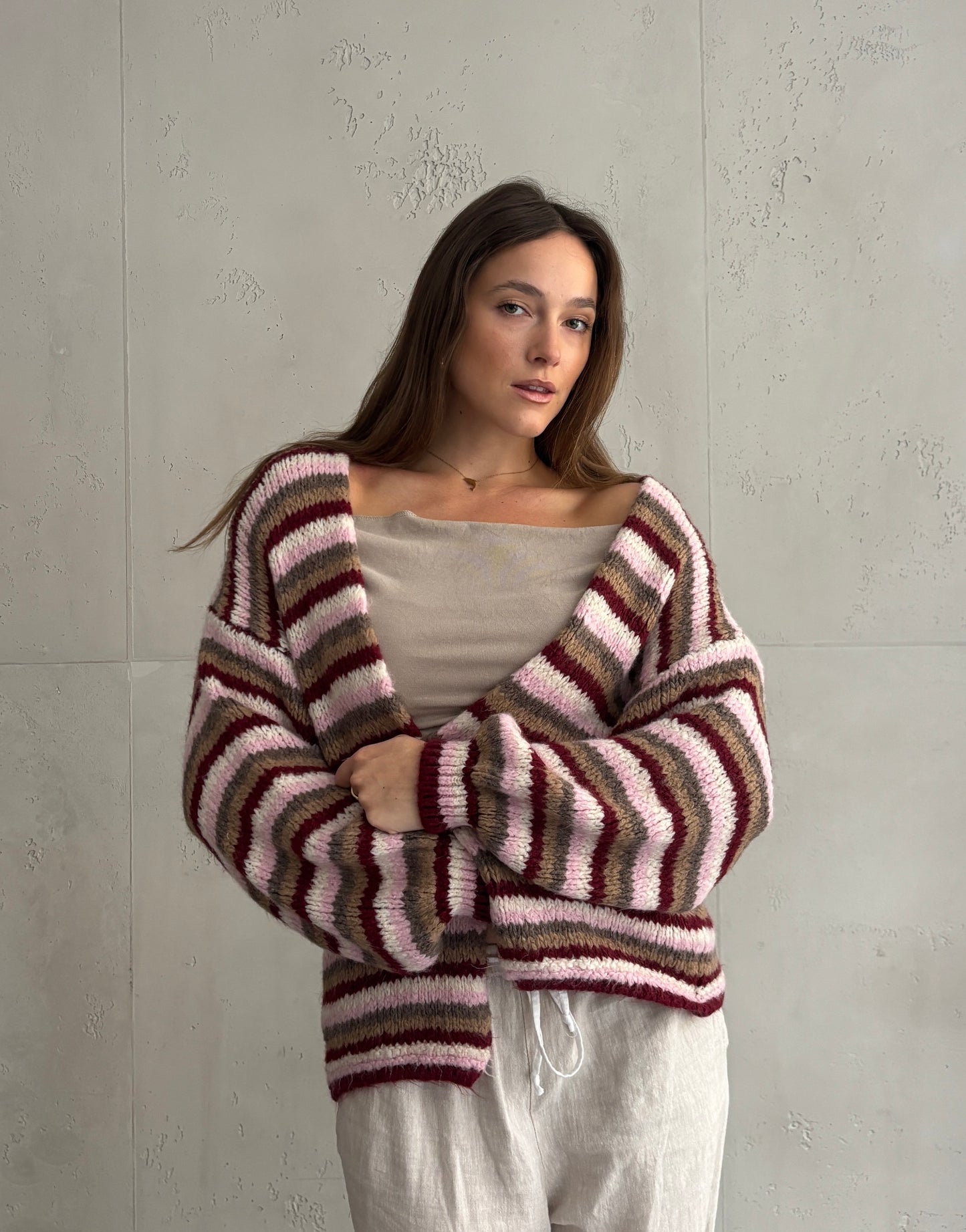 Colorful Stripe Cardigan