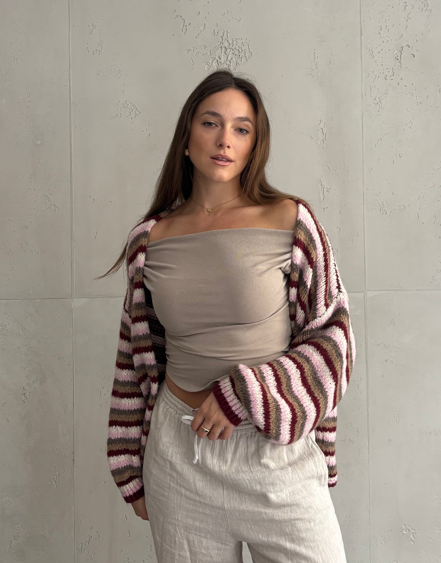 Colorful Stripe Cardigan