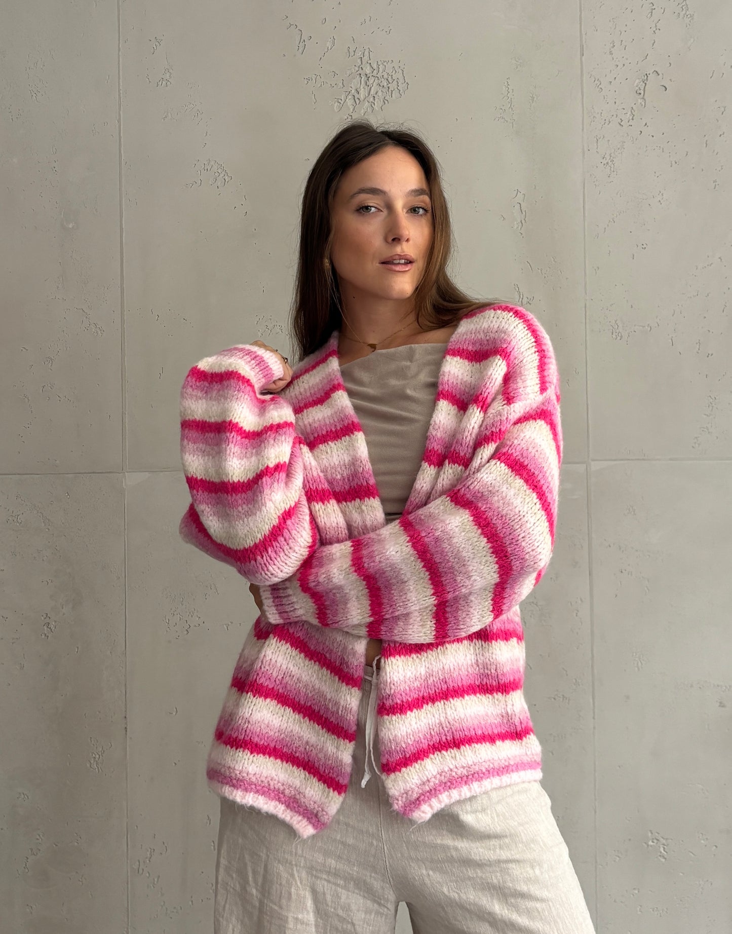 Colorful Stripe Cardigan