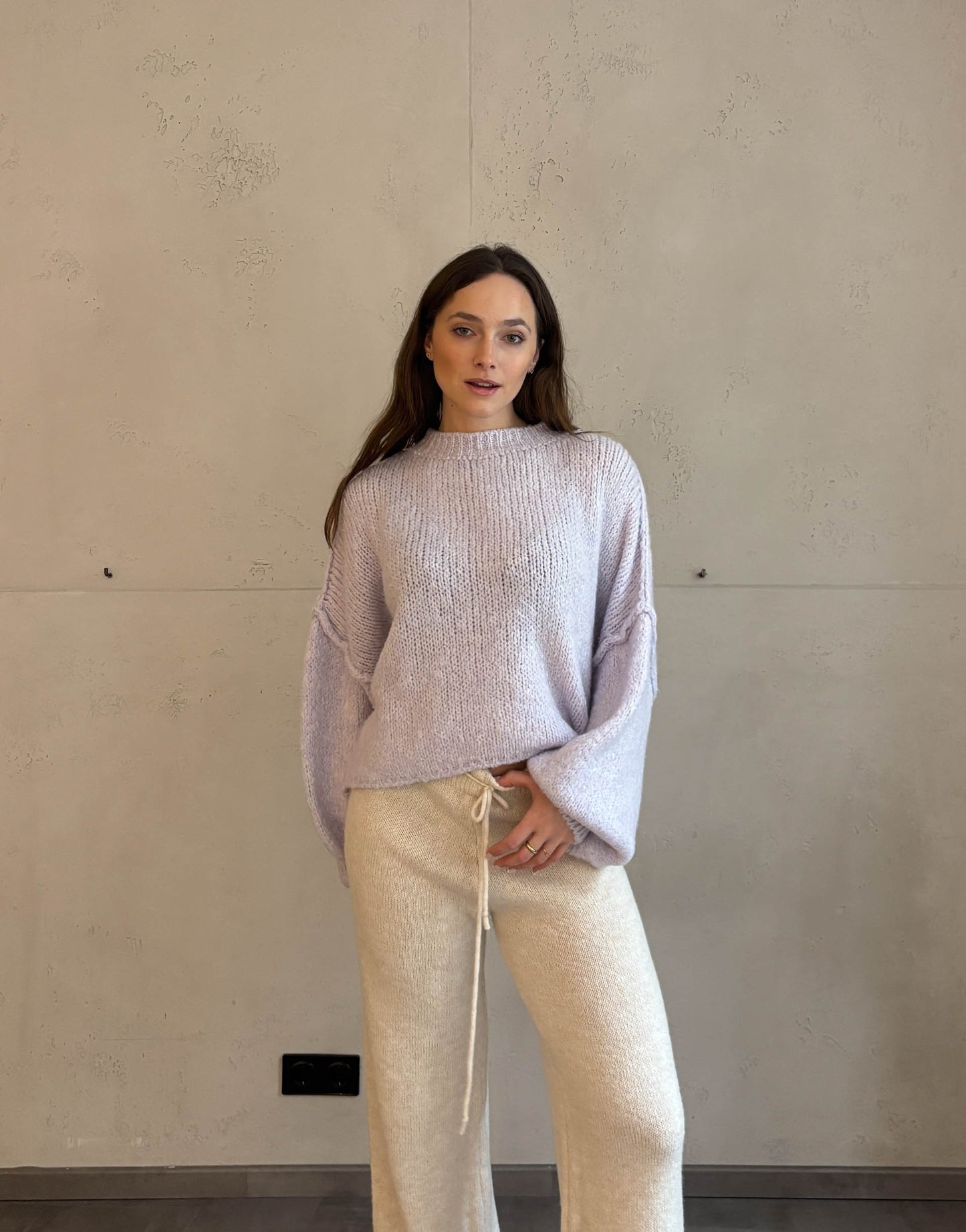 Rundhals Strickpullover