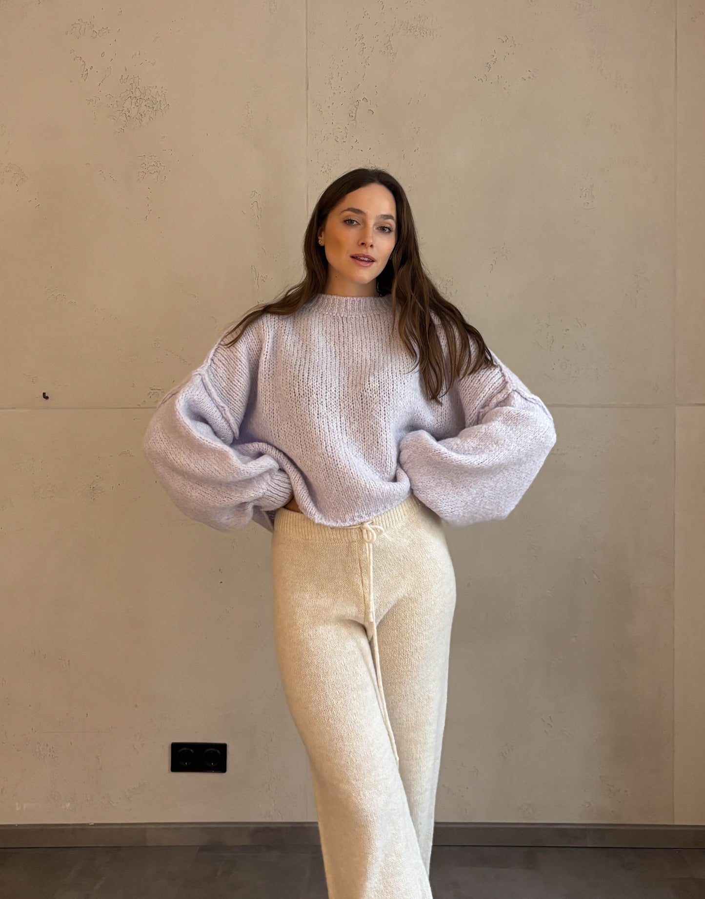 Rundhals Strickpullover