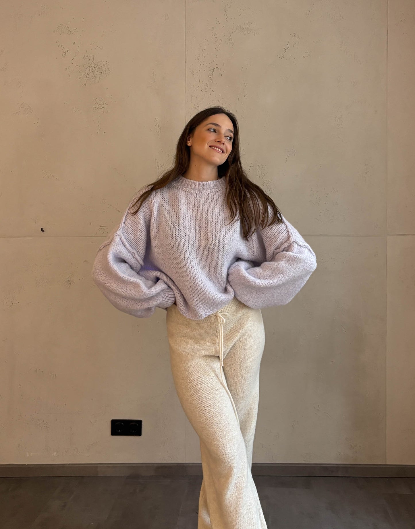 Rundhals Strickpullover