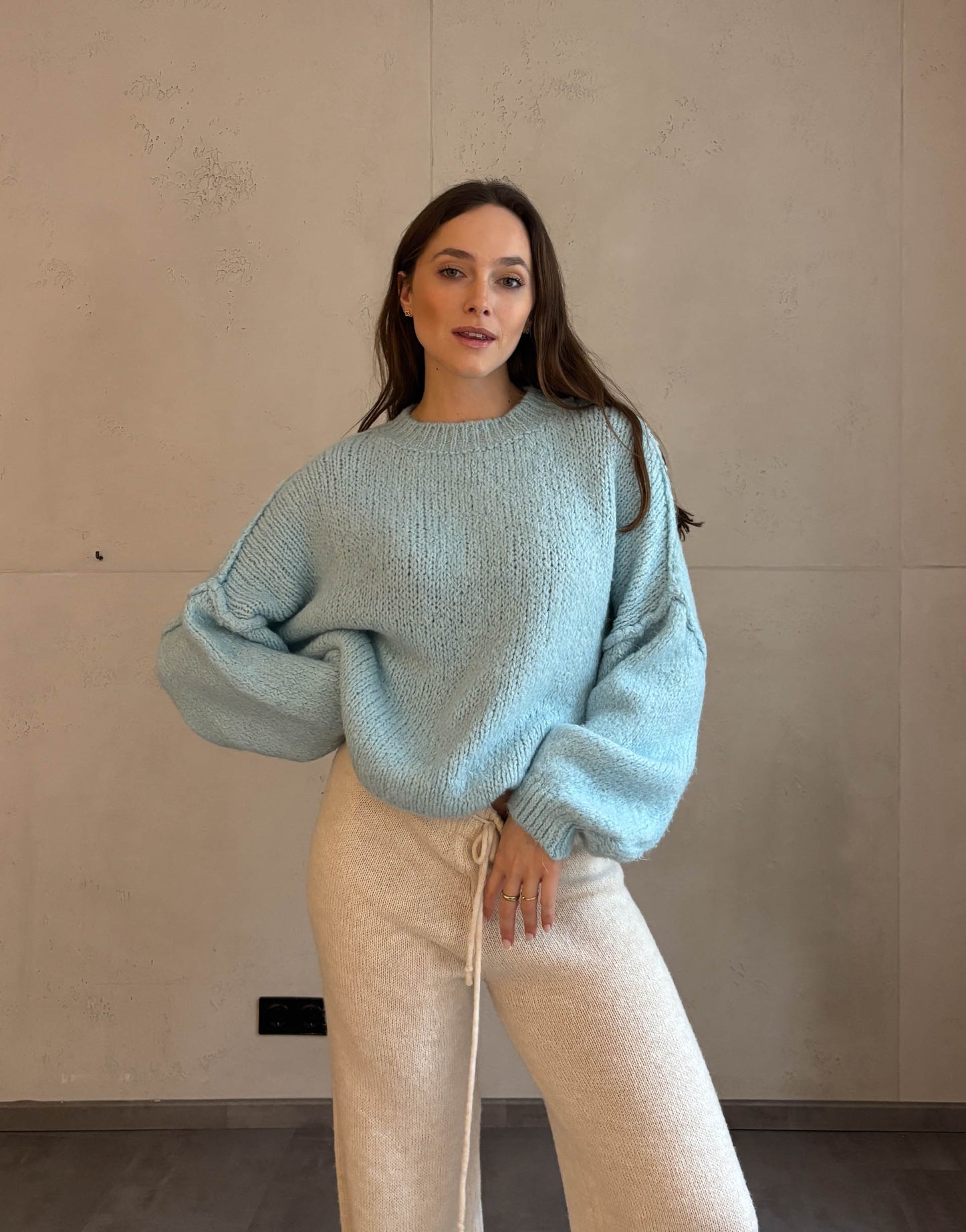 Rundhals Strickpullover