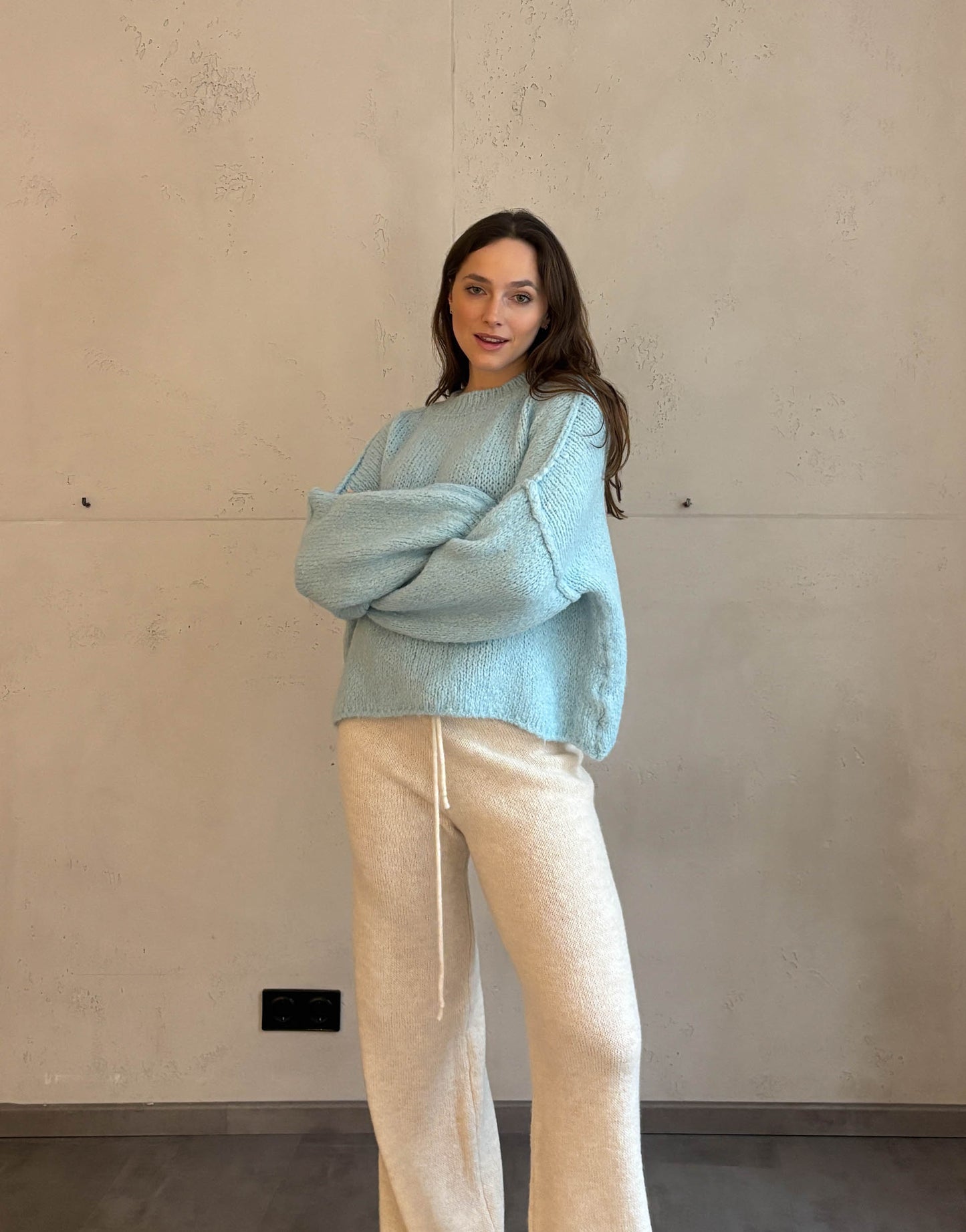 Rundhals Strickpullover