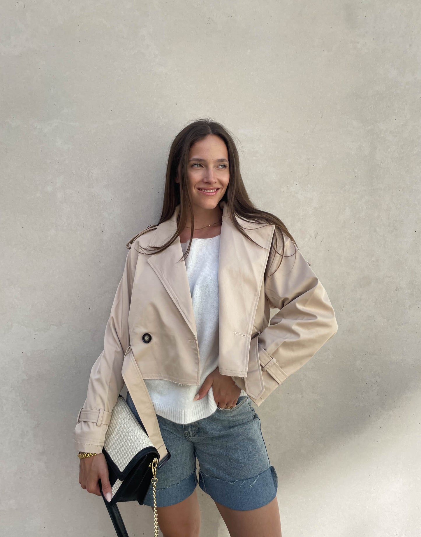Kurzer Trenchcoat