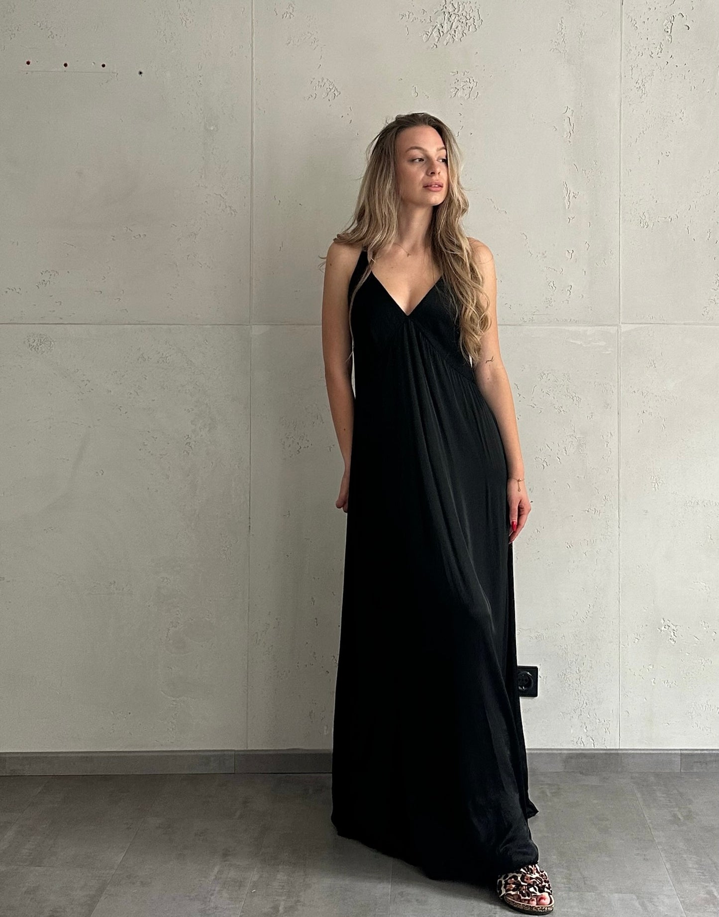Maxi Viskose Kleid