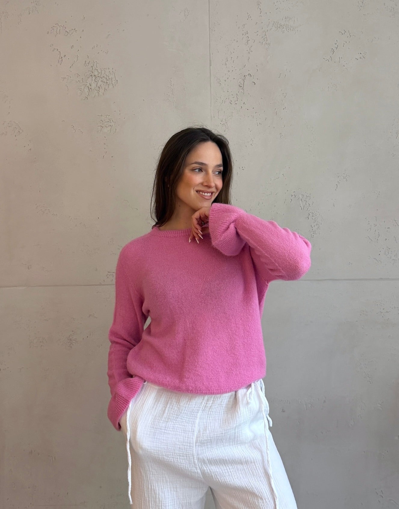 Alpaka Pullover mit Rüschen - Ärmel - Switch - Fashion