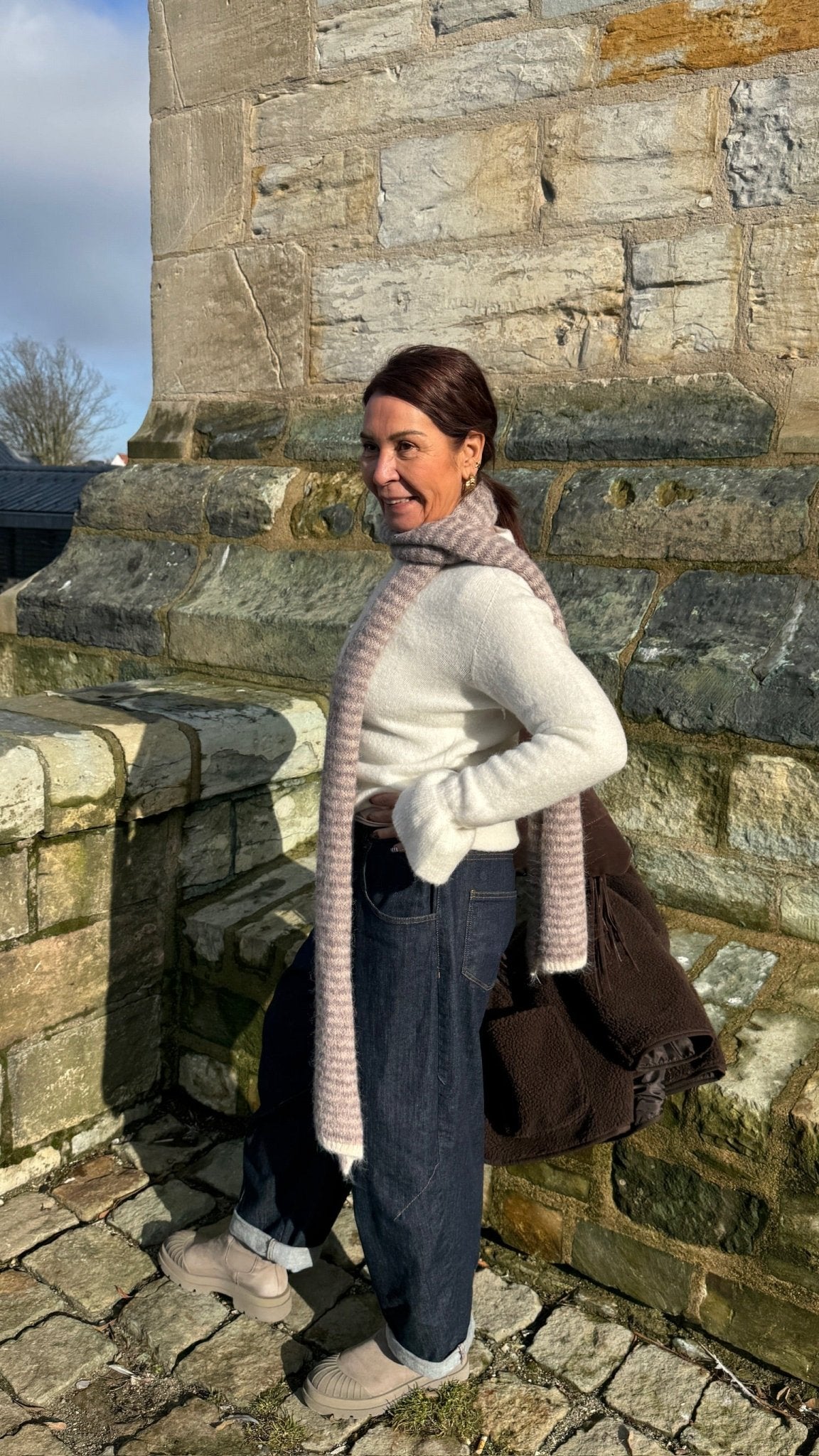 Alpaka Pullover mit Rüschen - Ärmel - Switch - Fashion