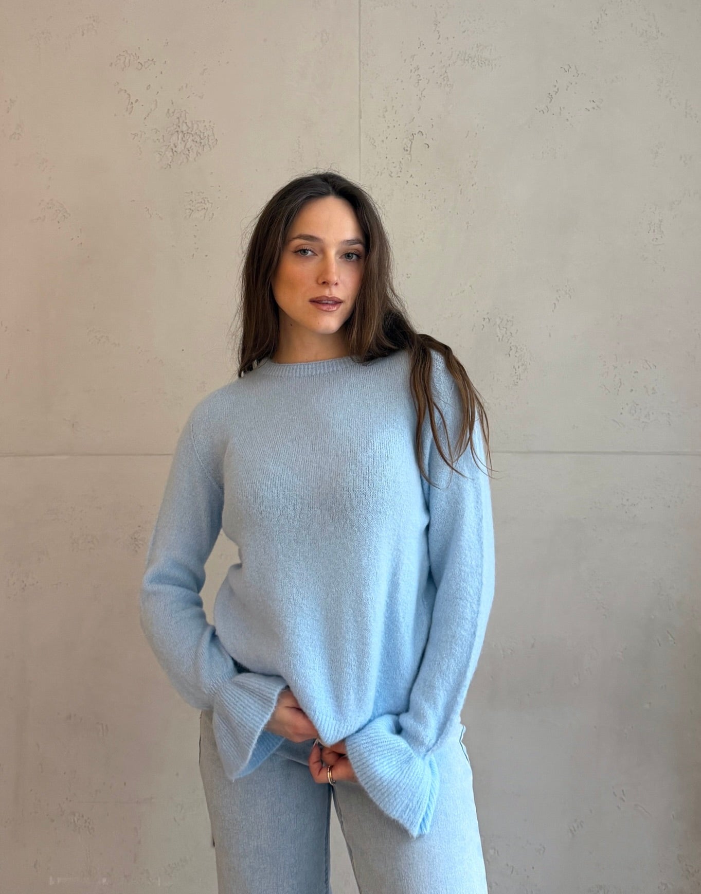Alpaka Pullover mit Rüschen - Ärmel - Switch - Fashion