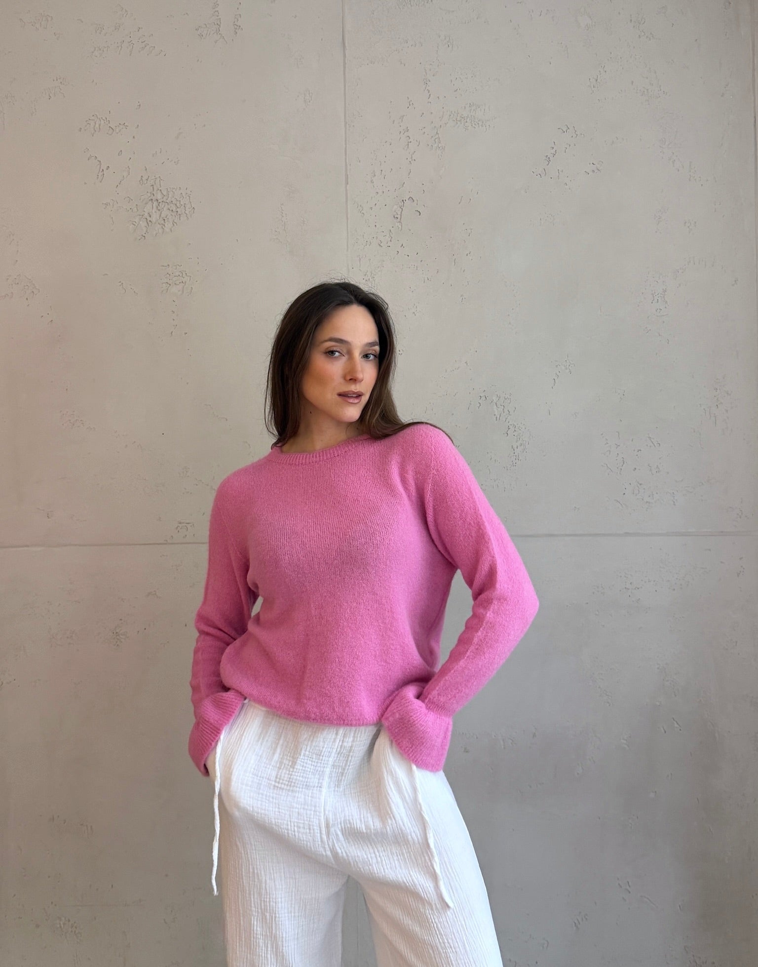 Alpaka Pullover mit Rüschen - Ärmel - Switch - Fashion