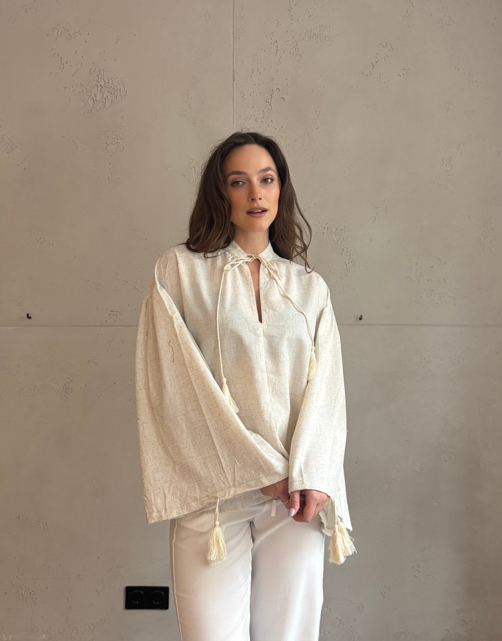 Boho Leinenbluse - Switch - Fashion