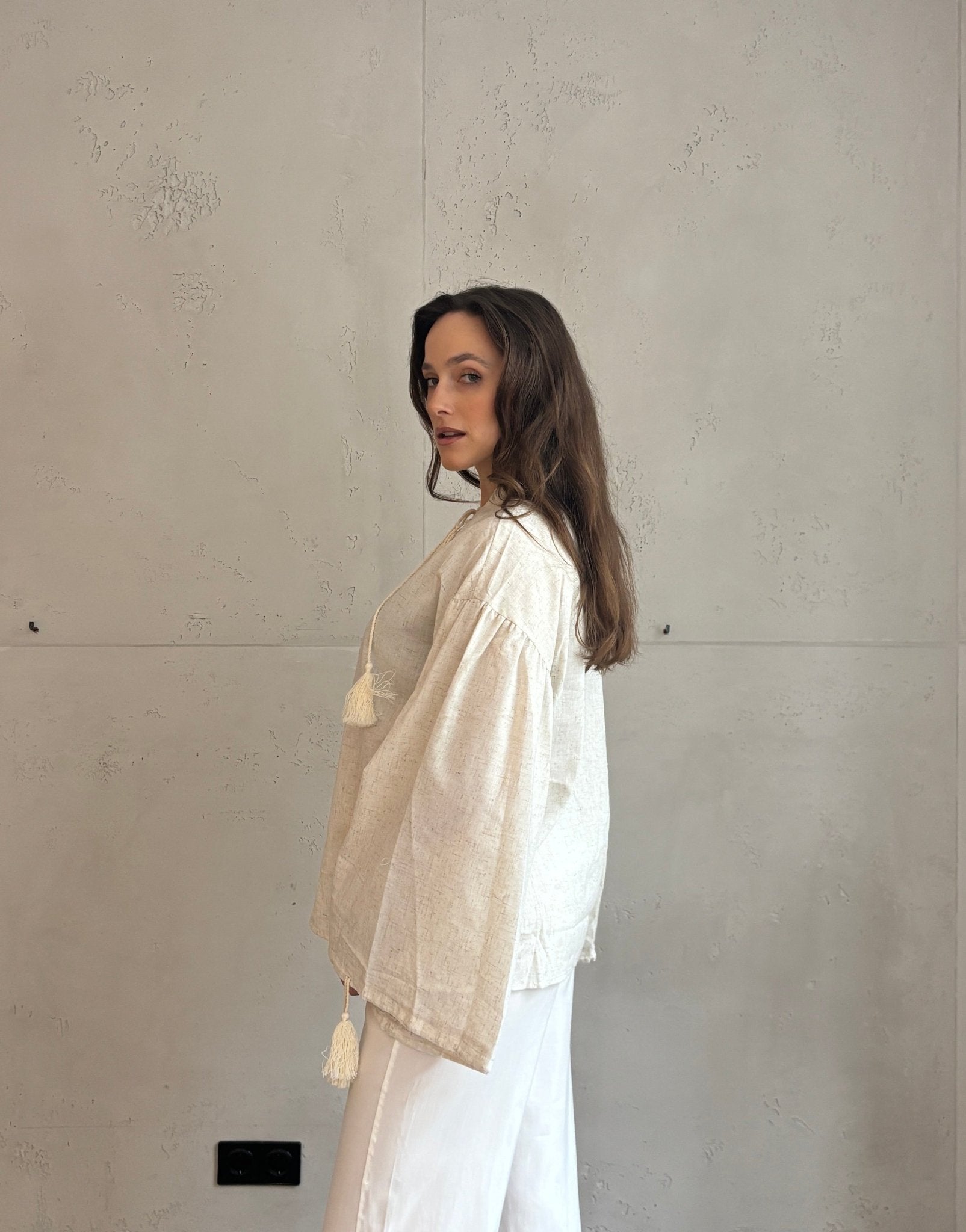 Boho Leinenbluse - Switch - Fashion