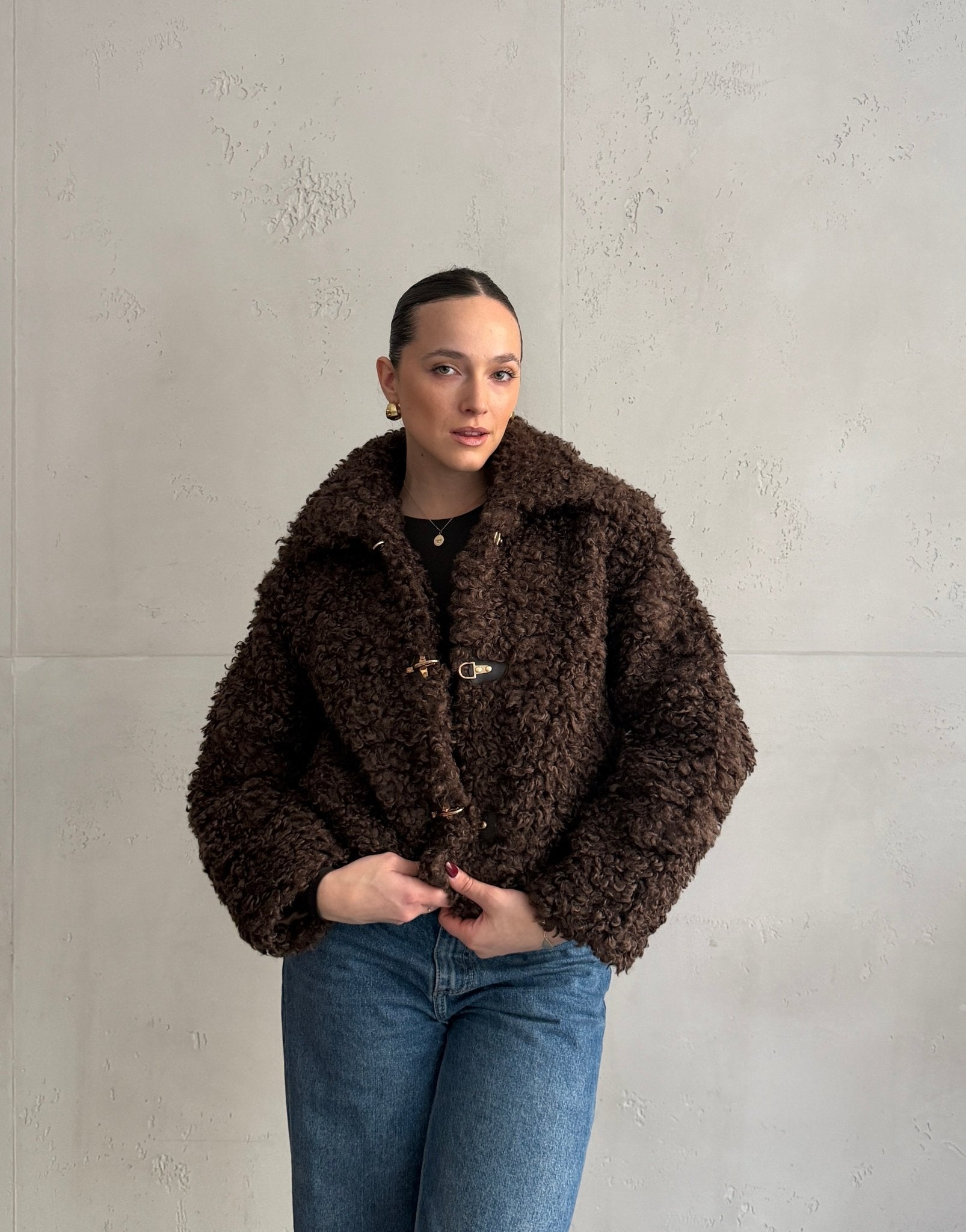 Fake Lammfell Jacke - Switch - Fashion