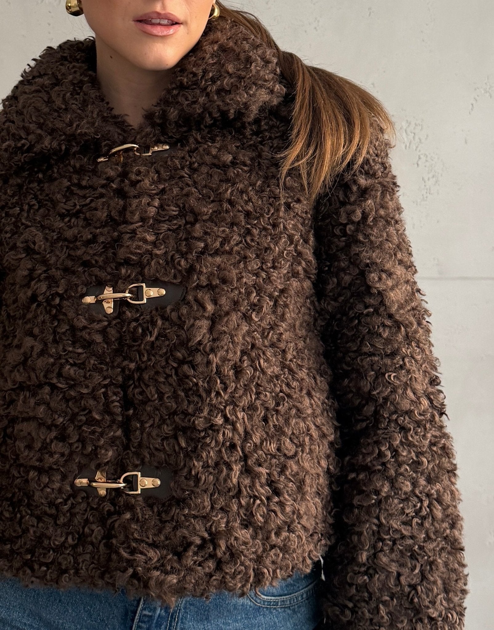 Fake Lammfell Jacke - Switch - Fashion