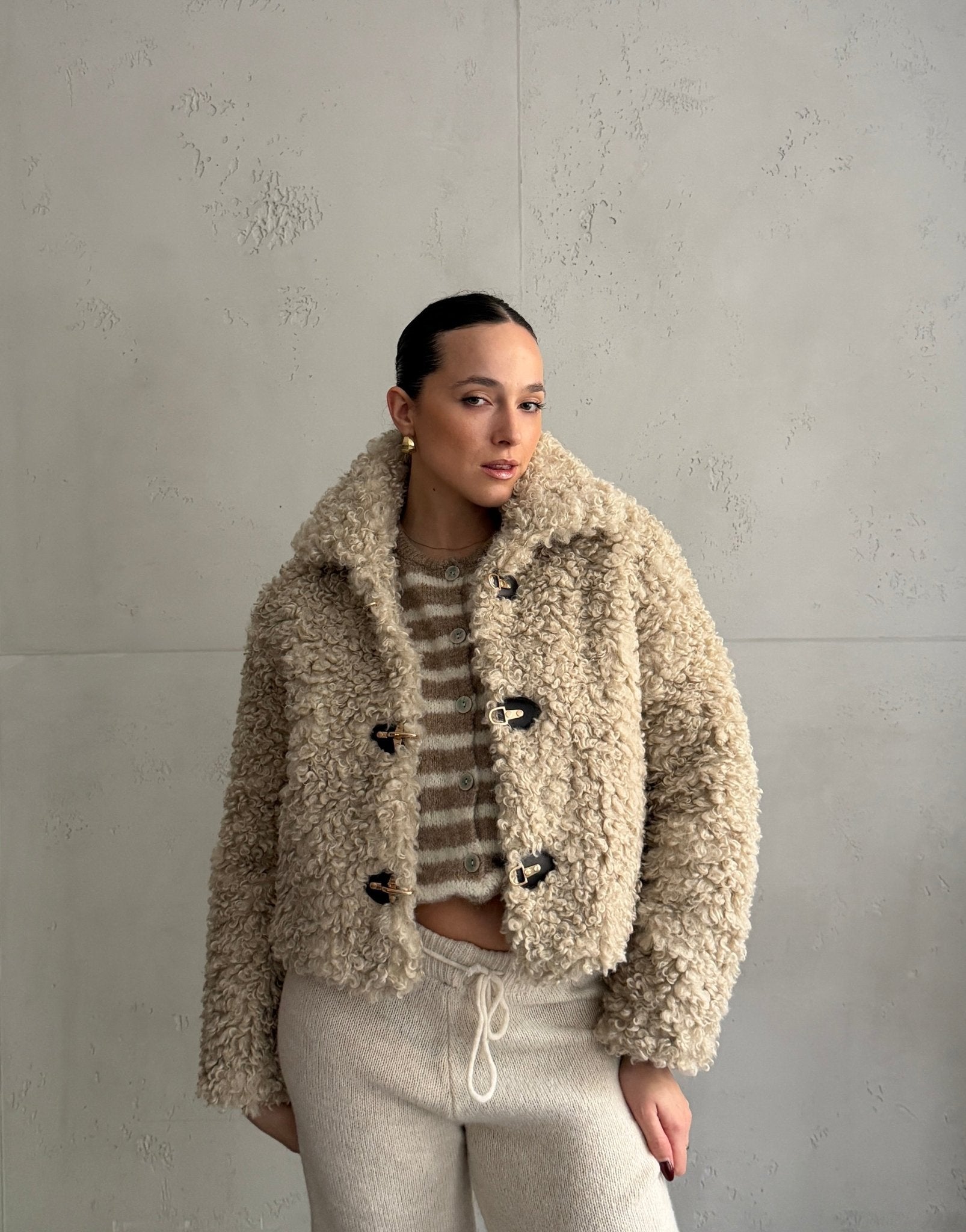 Fake Lammfell Jacke - Switch - Fashion