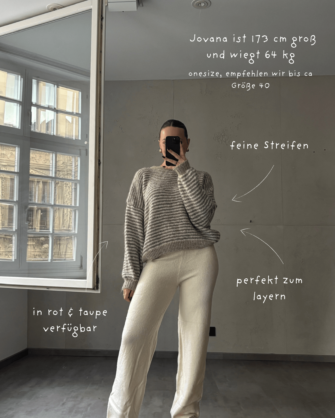 Feingestreifter Pullover - Switch - Fashion