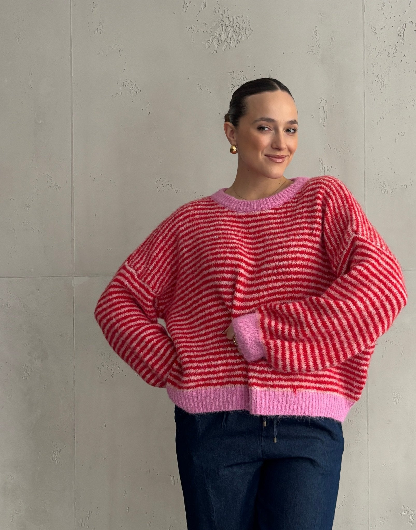 Feingestreifter Pullover - Switch - Fashion