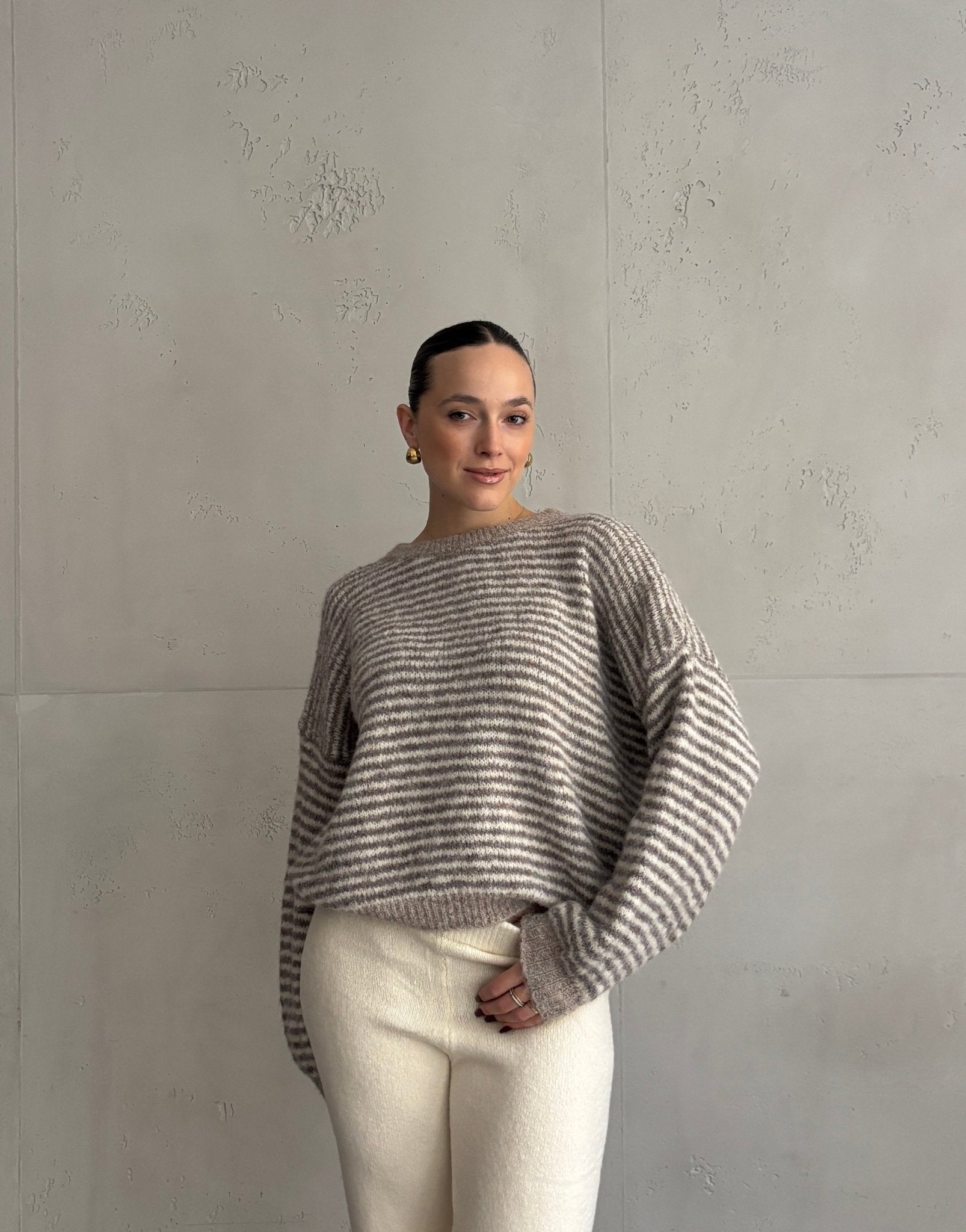 Feingestreifter Pullover - Switch - Fashion