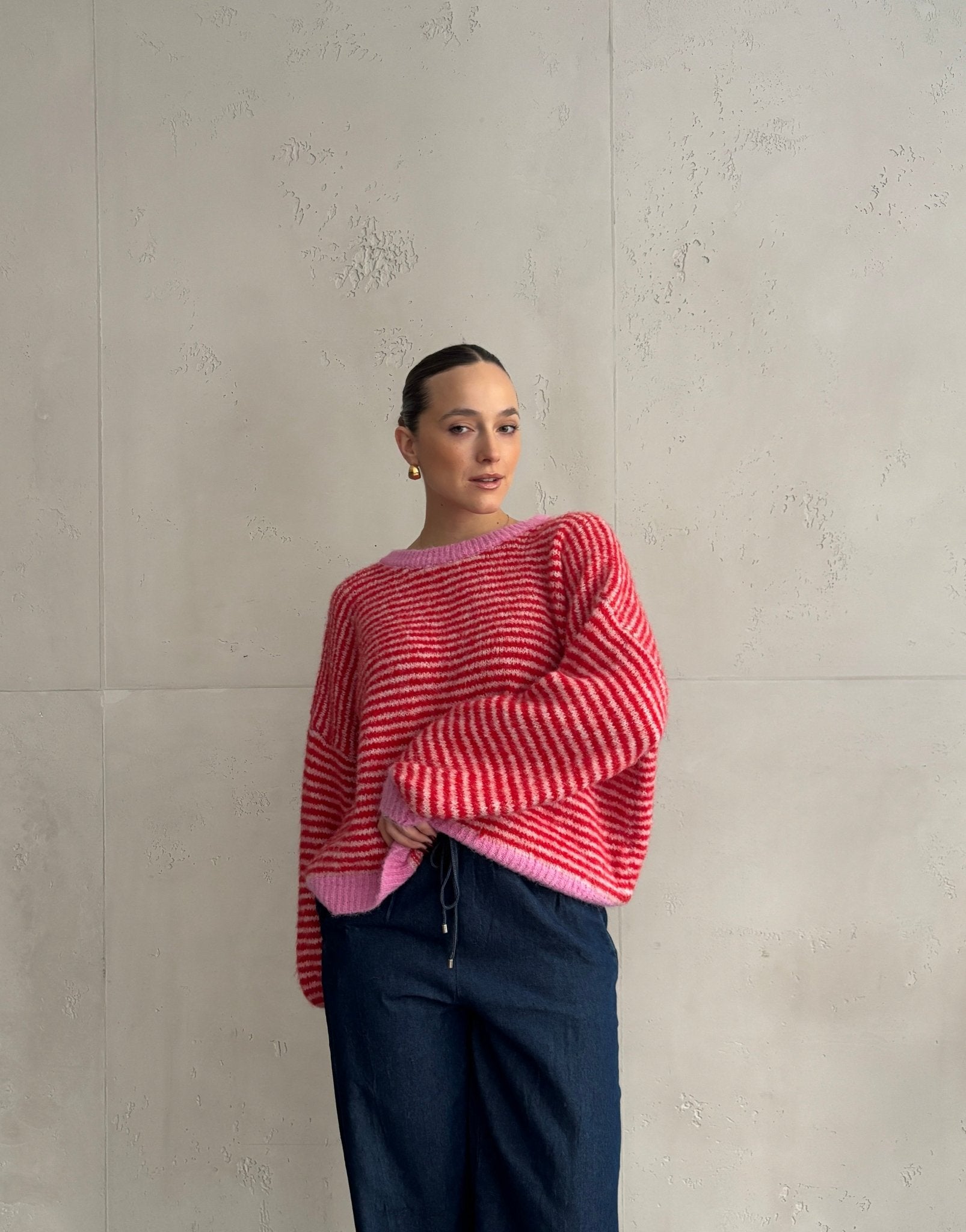 Feingestreifter Pullover - Switch - Fashion