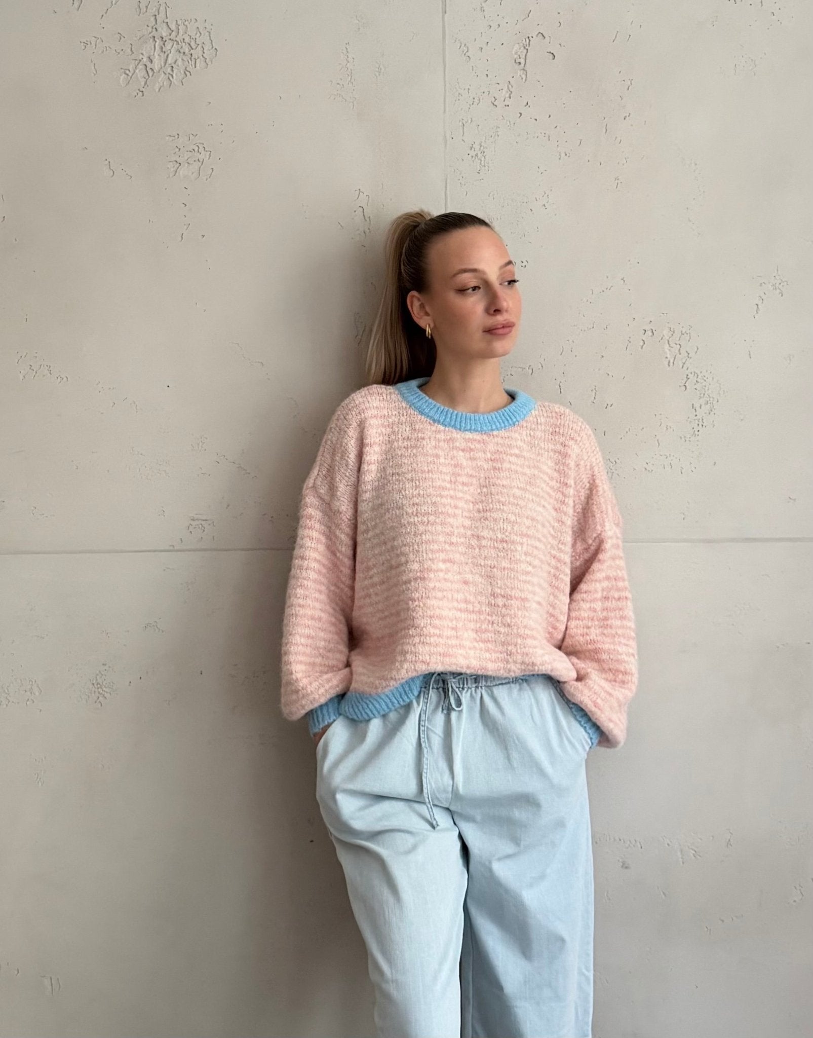 Feingestreifter Pullover - Switch - Fashion