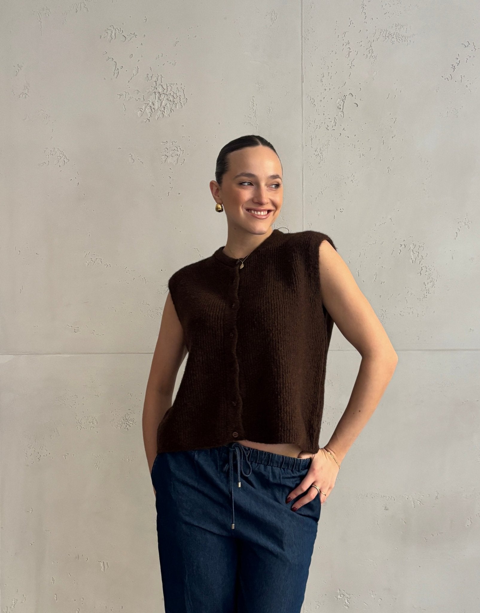 Gerippter Strickpullunder Uni - Switch - Fashion