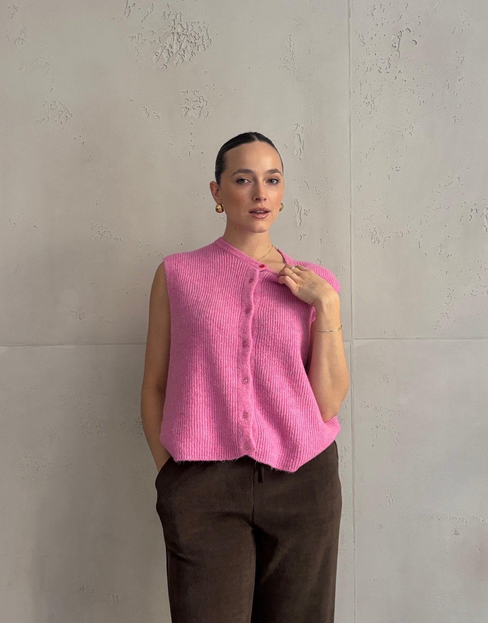 Gerippter Strickpullunder Uni - Switch - Fashion