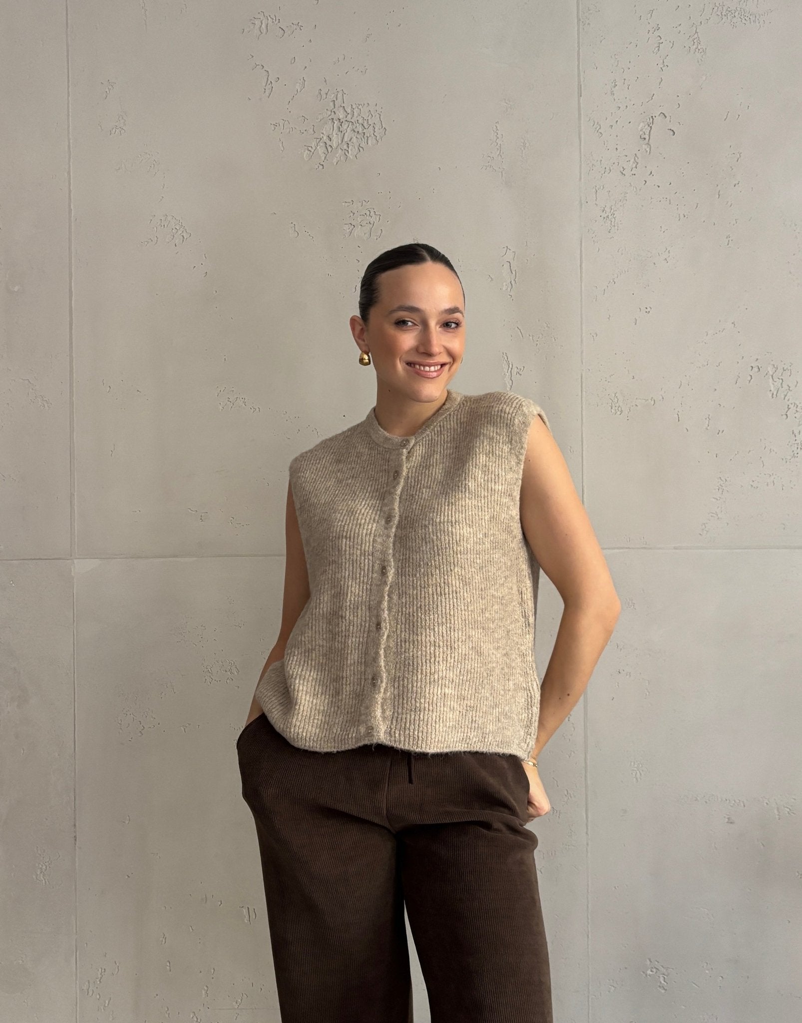 Gerippter Strickpullunder Uni - Switch - Fashion