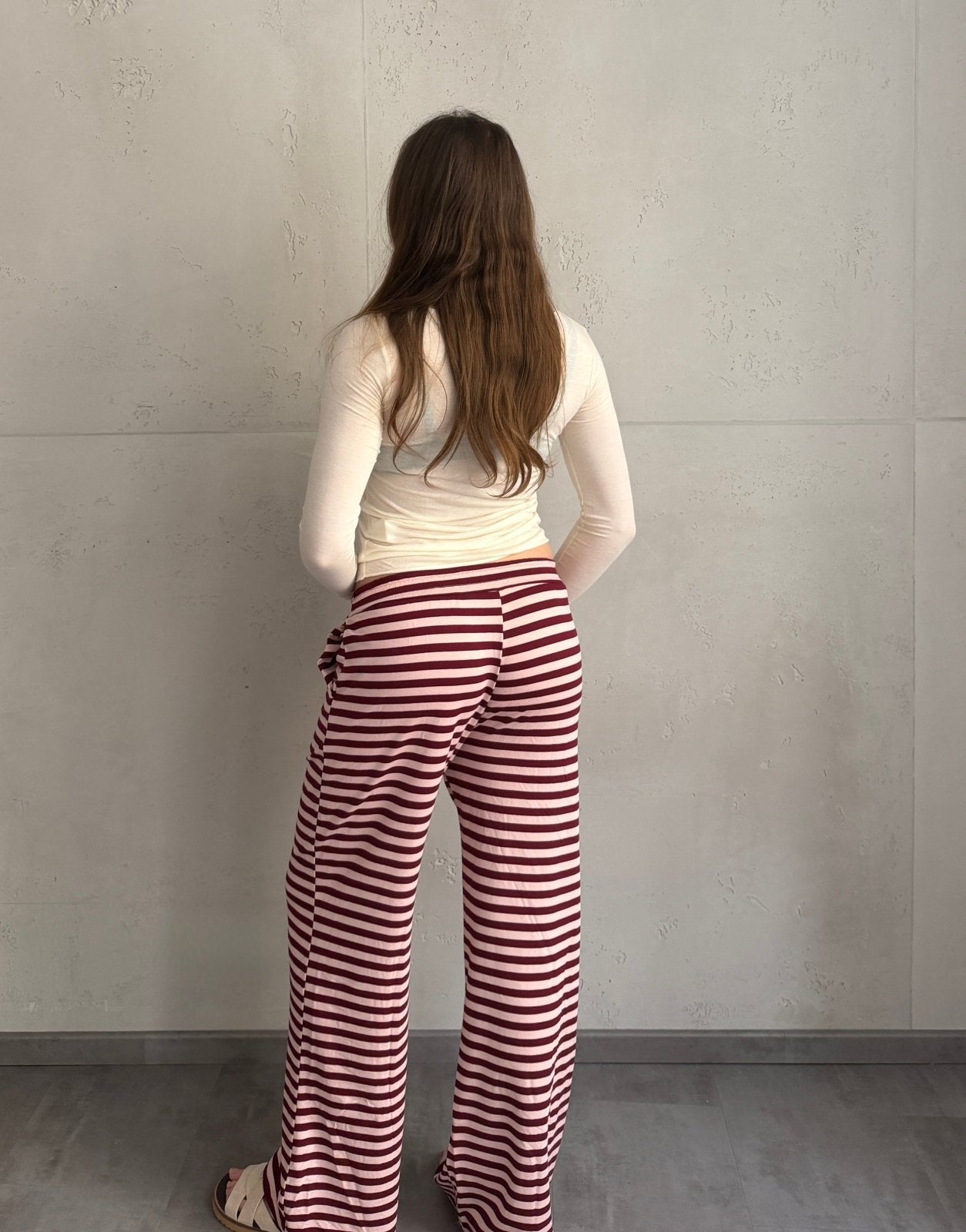 Gestreifte Hose aus Viskose - Switch - Fashion