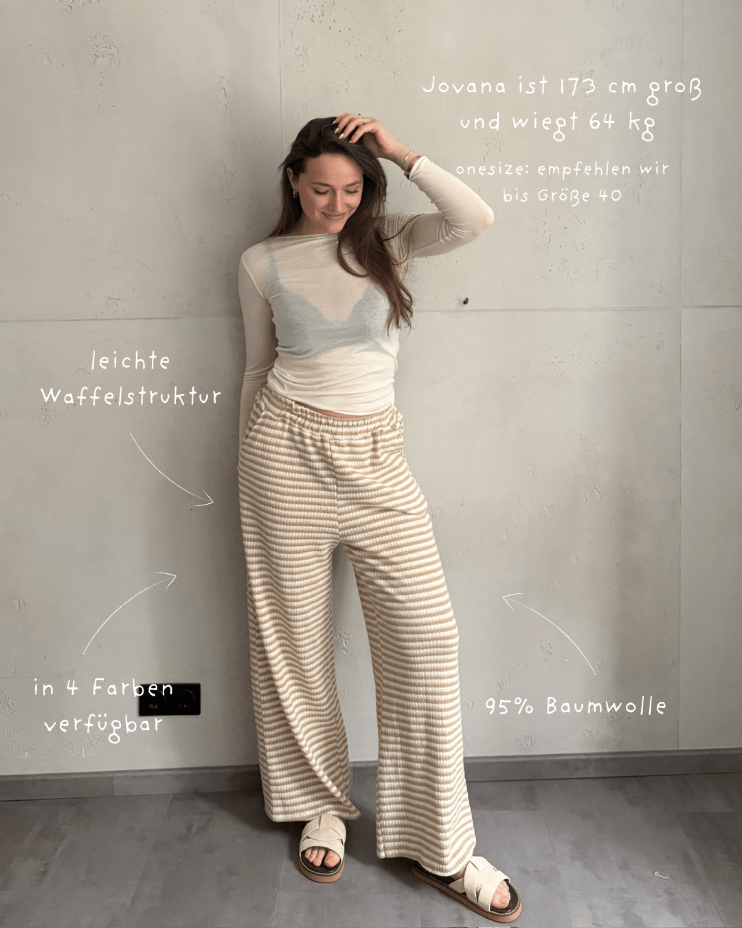 Gestreifte Wide Leg Hose im Zickzack - Look - Switch - Fashion