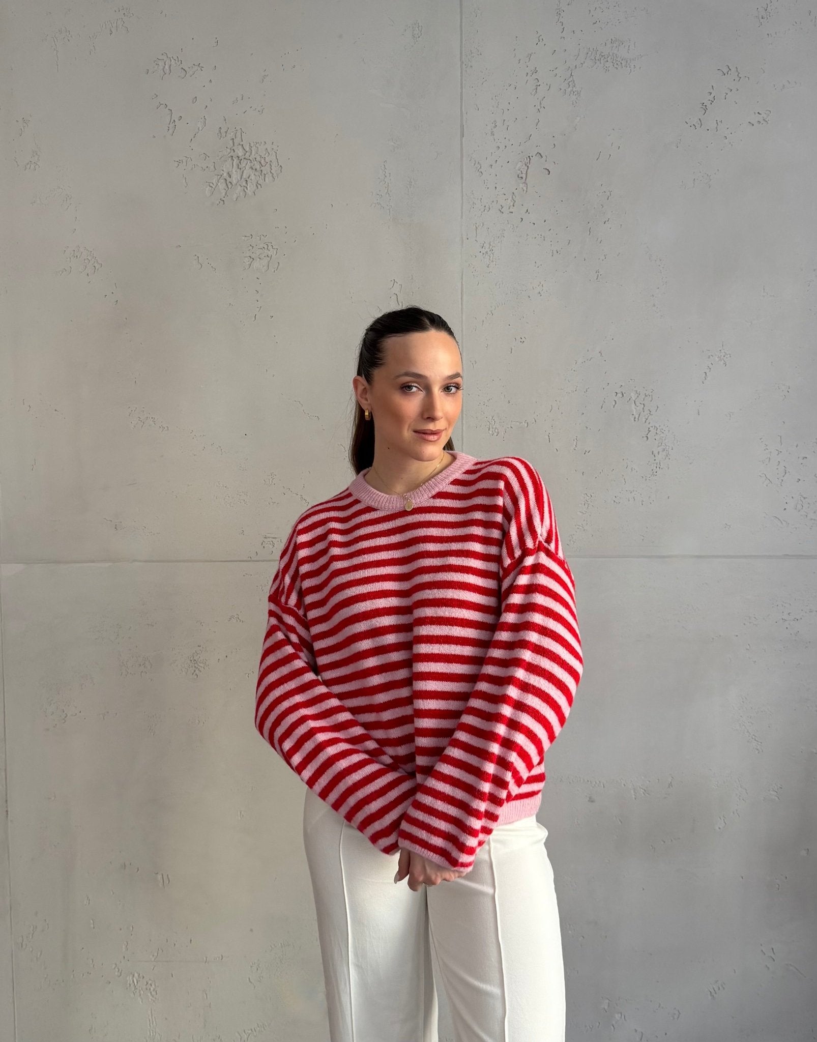 Gestreifter Pullover mit Rundhals - Switch - Fashion