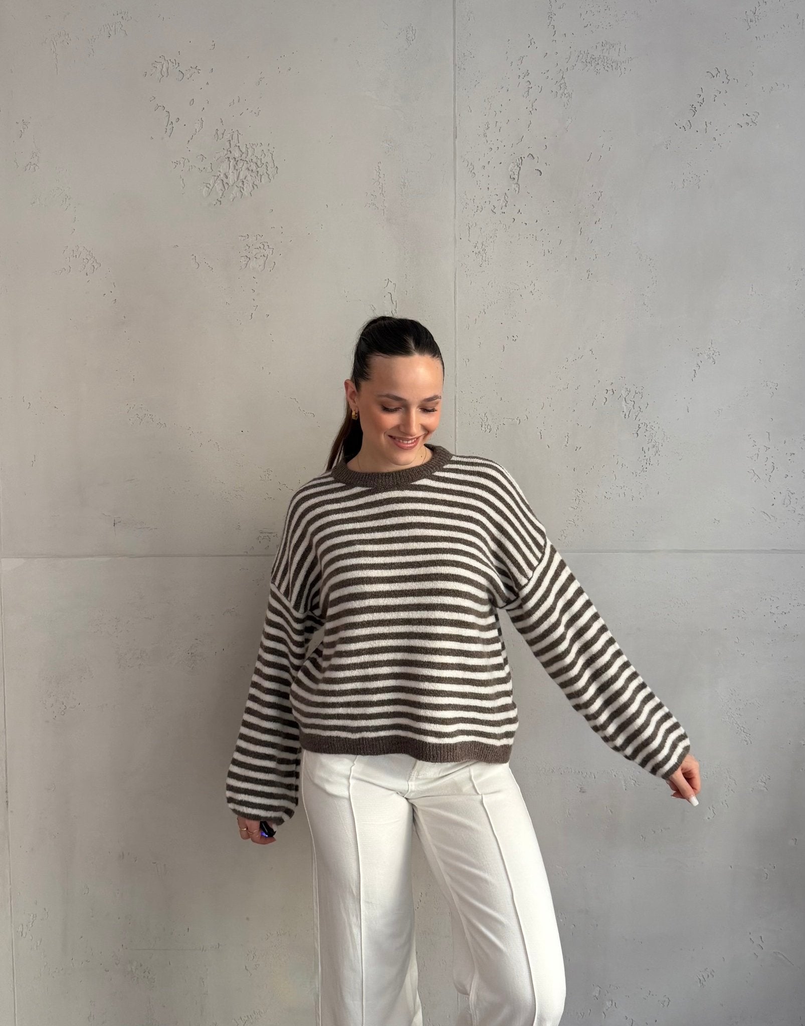 Gestreifter Pullover mit Rundhals - Switch - Fashion
